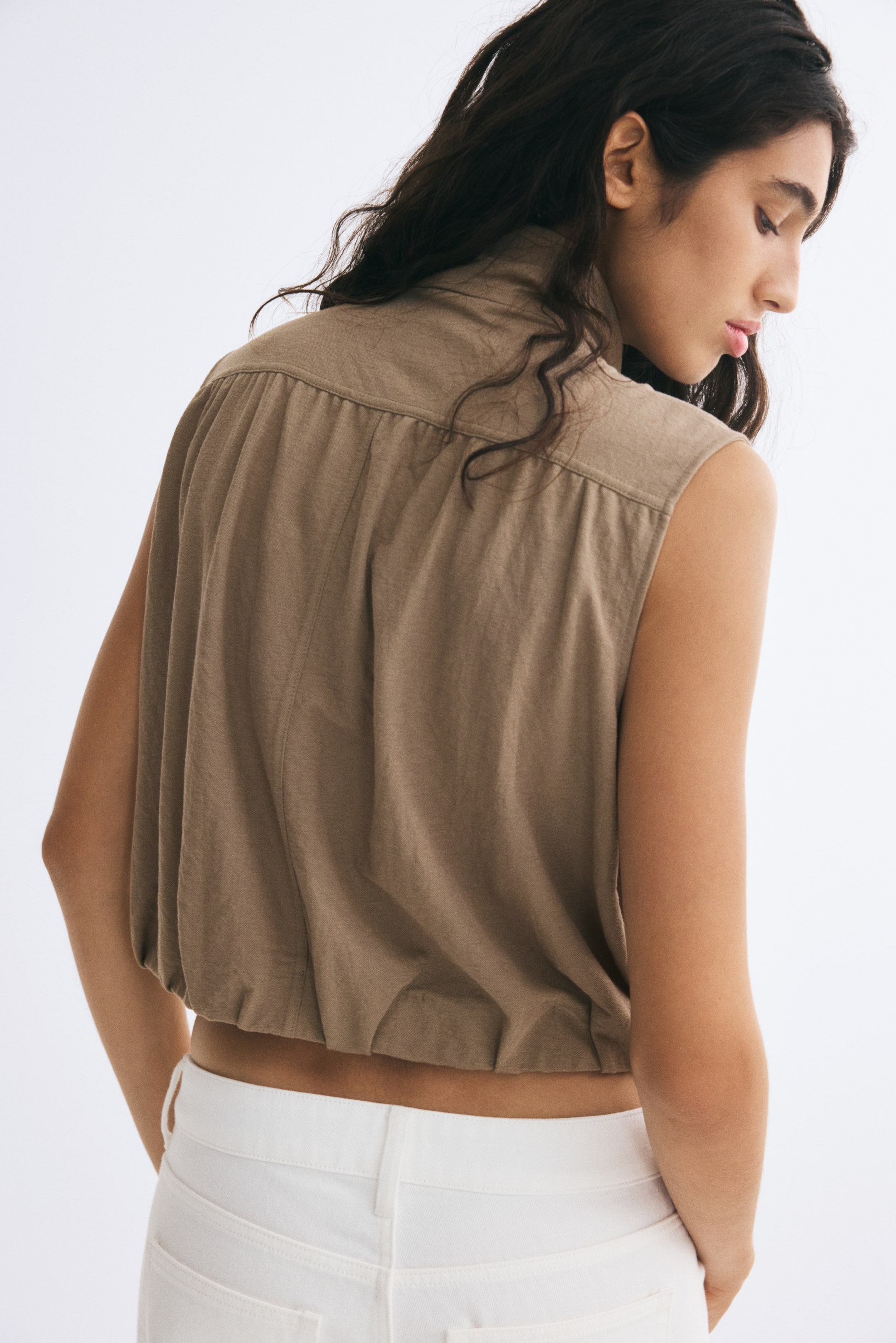 Bubble-hem gilet