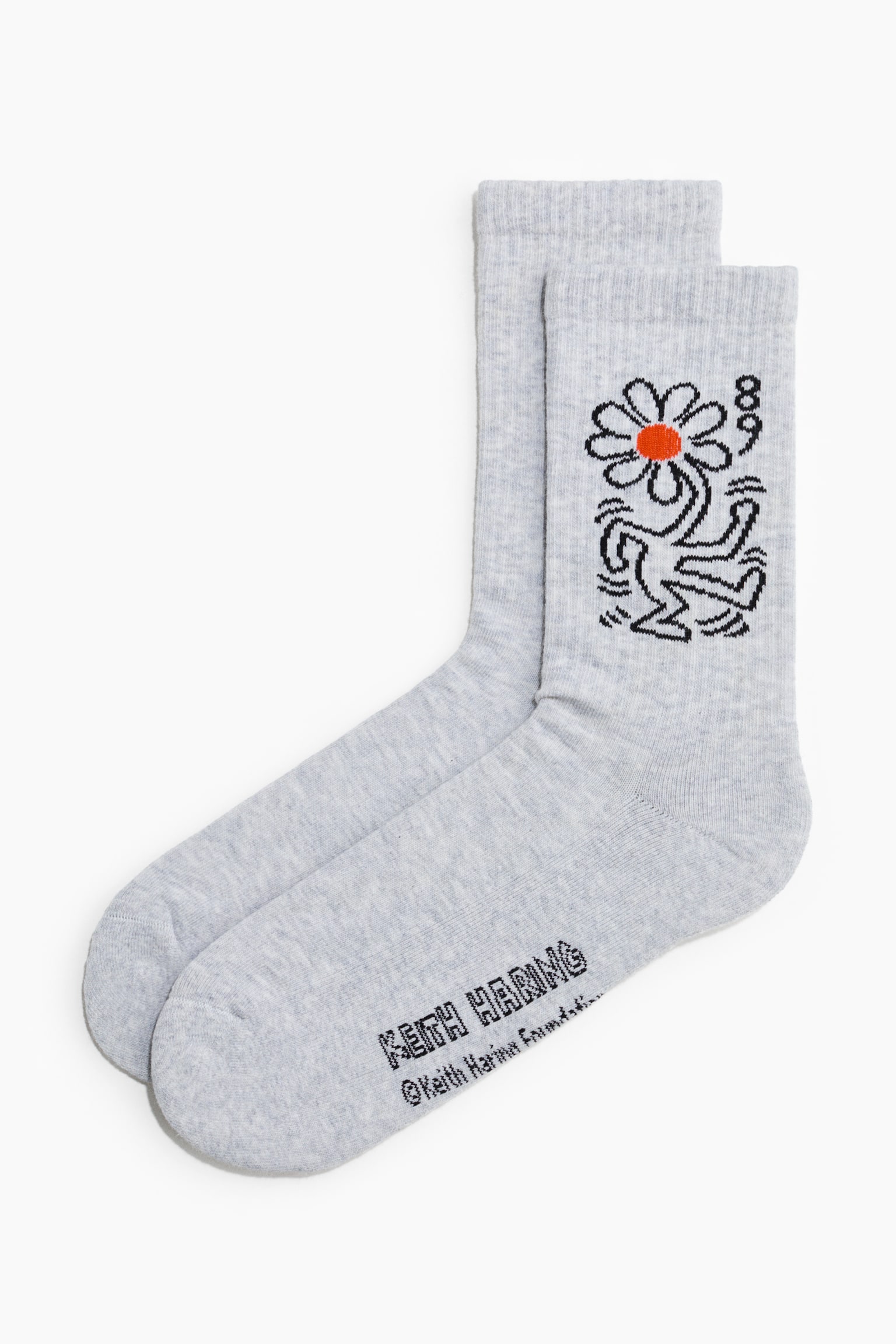 Tất có hoạ tiết - Màu xám đốm/Keith Haring/Màu đen/HONDA/Màu trắng/HONDA/Màu hồng/Keith Haring