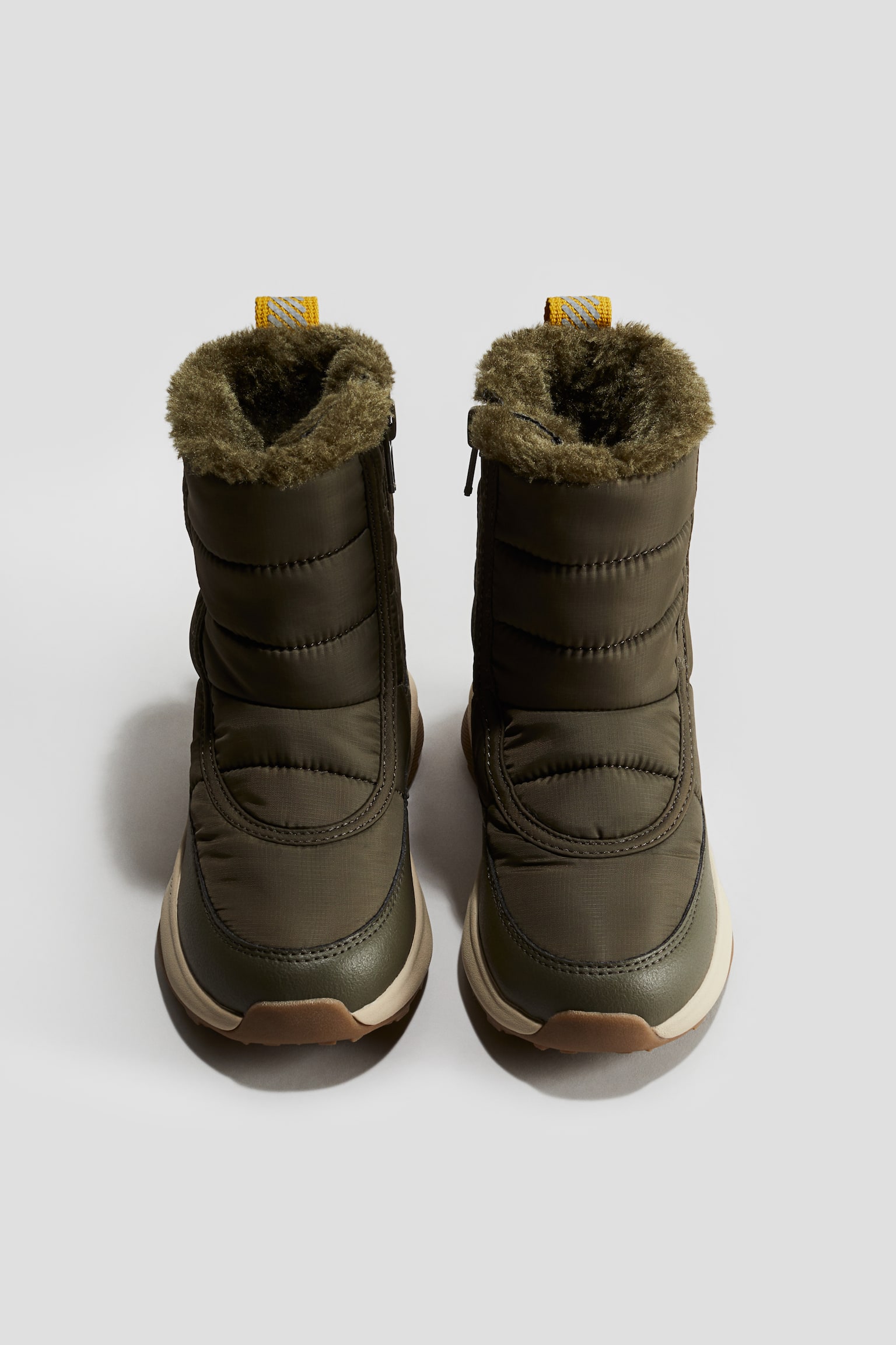 Waterproof snow boots - Khaki green/Black - 3