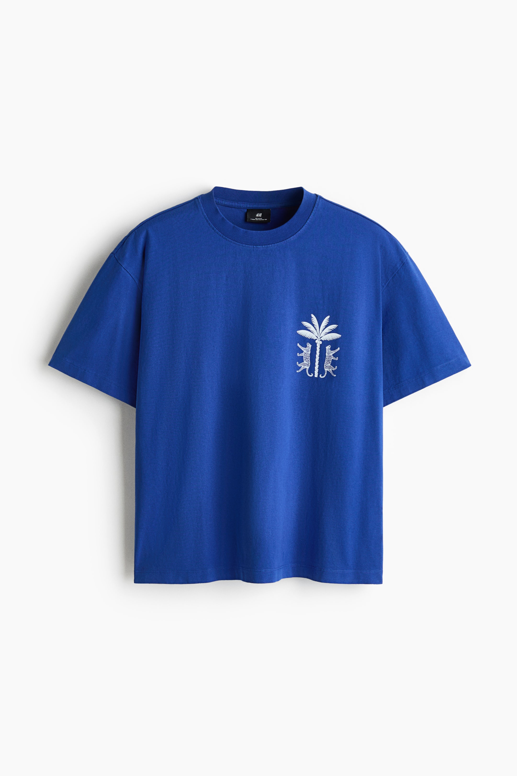 Мужские футболки H&M Relaxed-Fit Printed Cotton T-Shirt