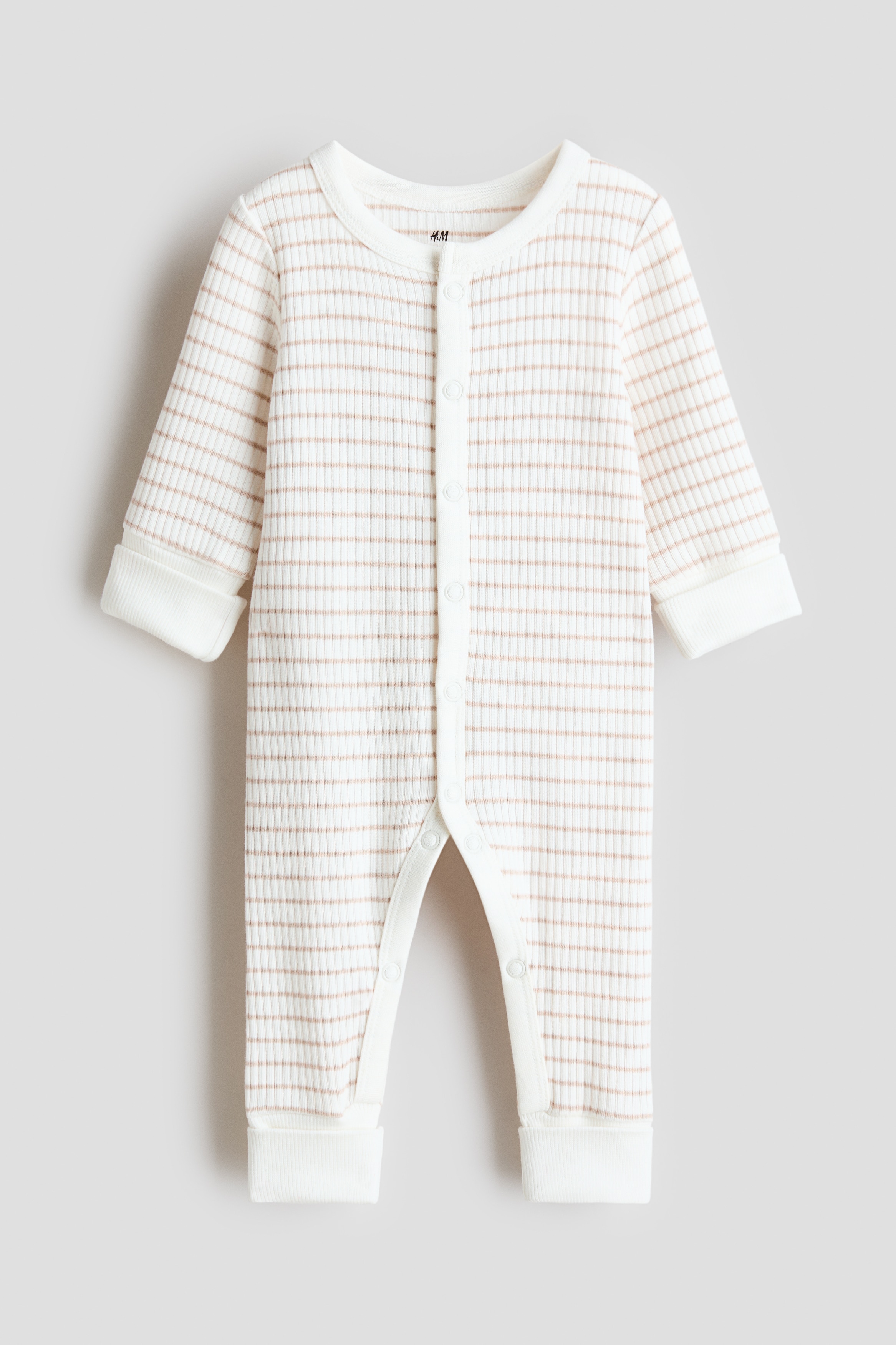 H & M - Mitwachsender Strampler - Beige - Kinder