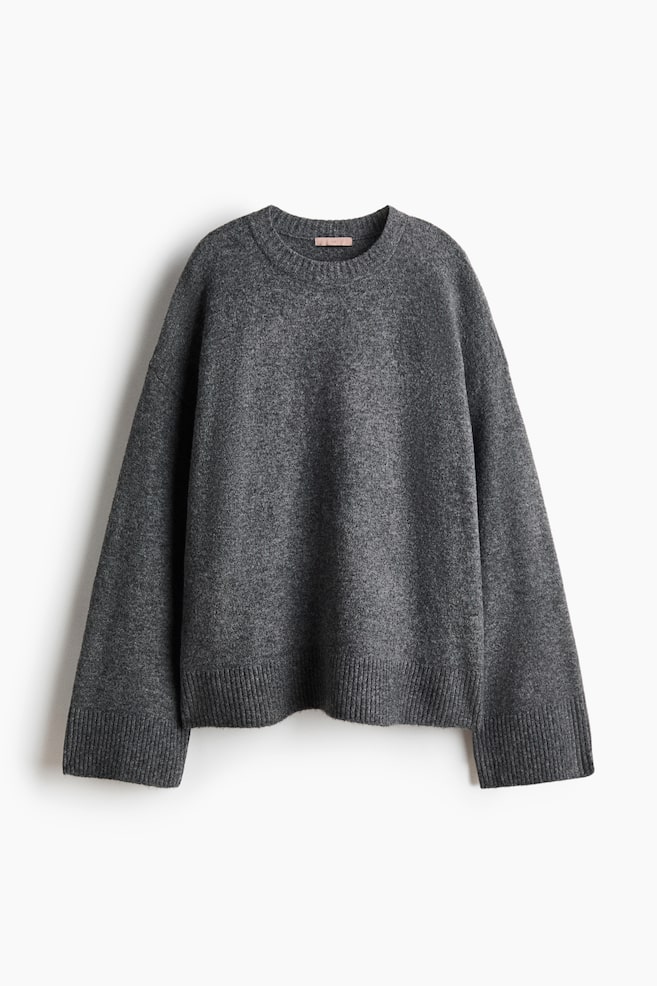 Jumper - Dark grey marl/Mole/Dark brown/Navy blue/Burgundy/Light beige marl/Burgundy - 1