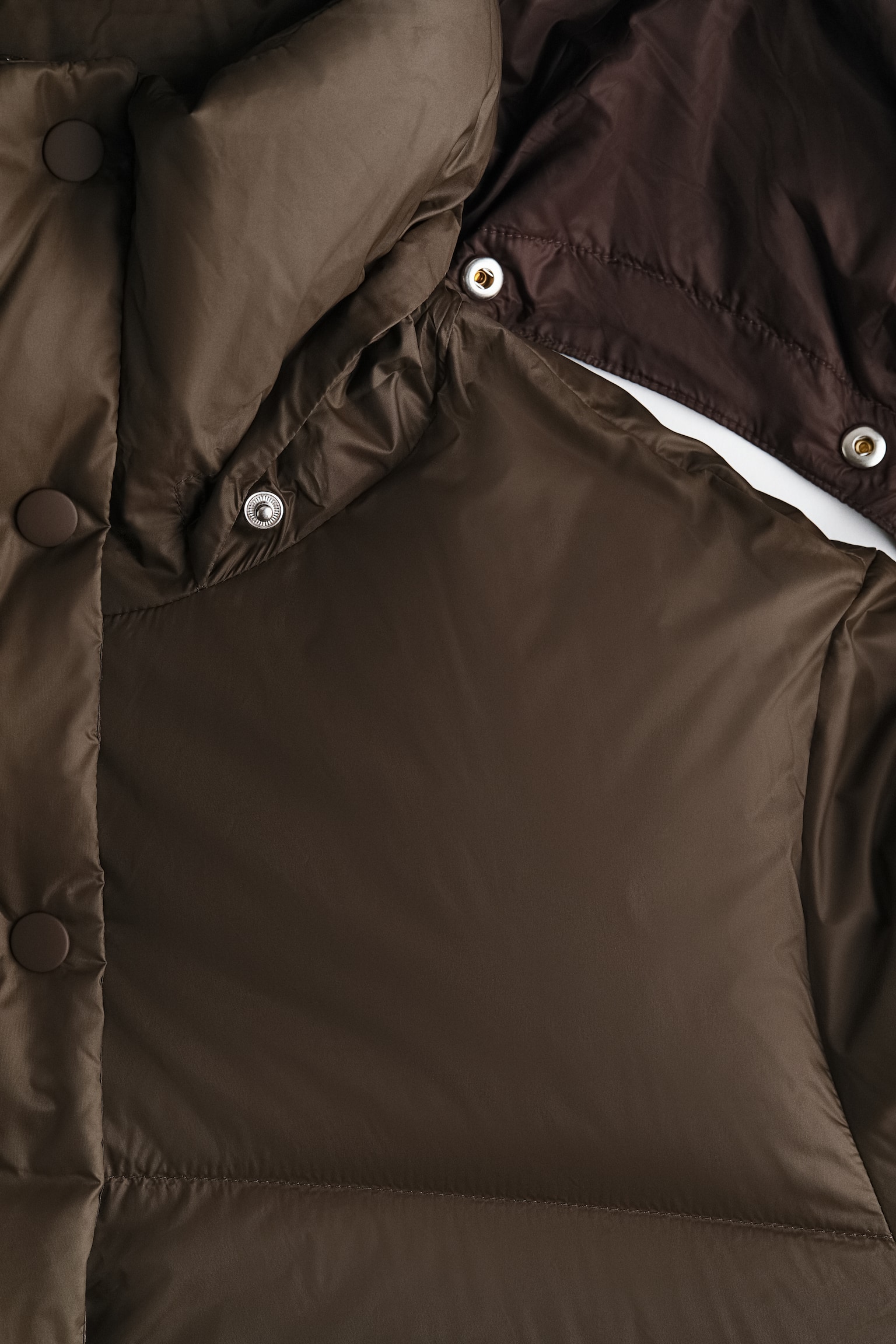 Down puffer jacket - Dark brown - 3