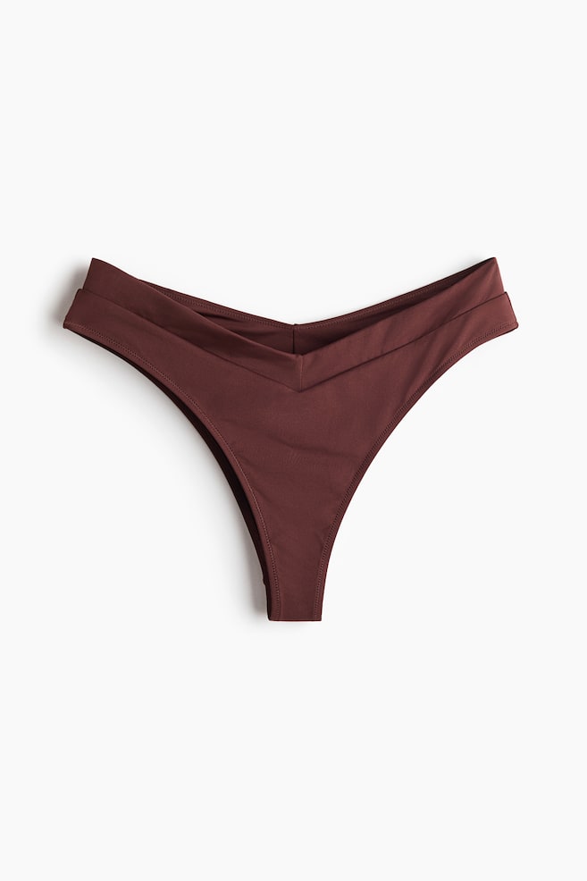 Cheeky Bikinihose - Dunkelbraun/Knallgrün/Schwarz/Helles Mattgrün - 1