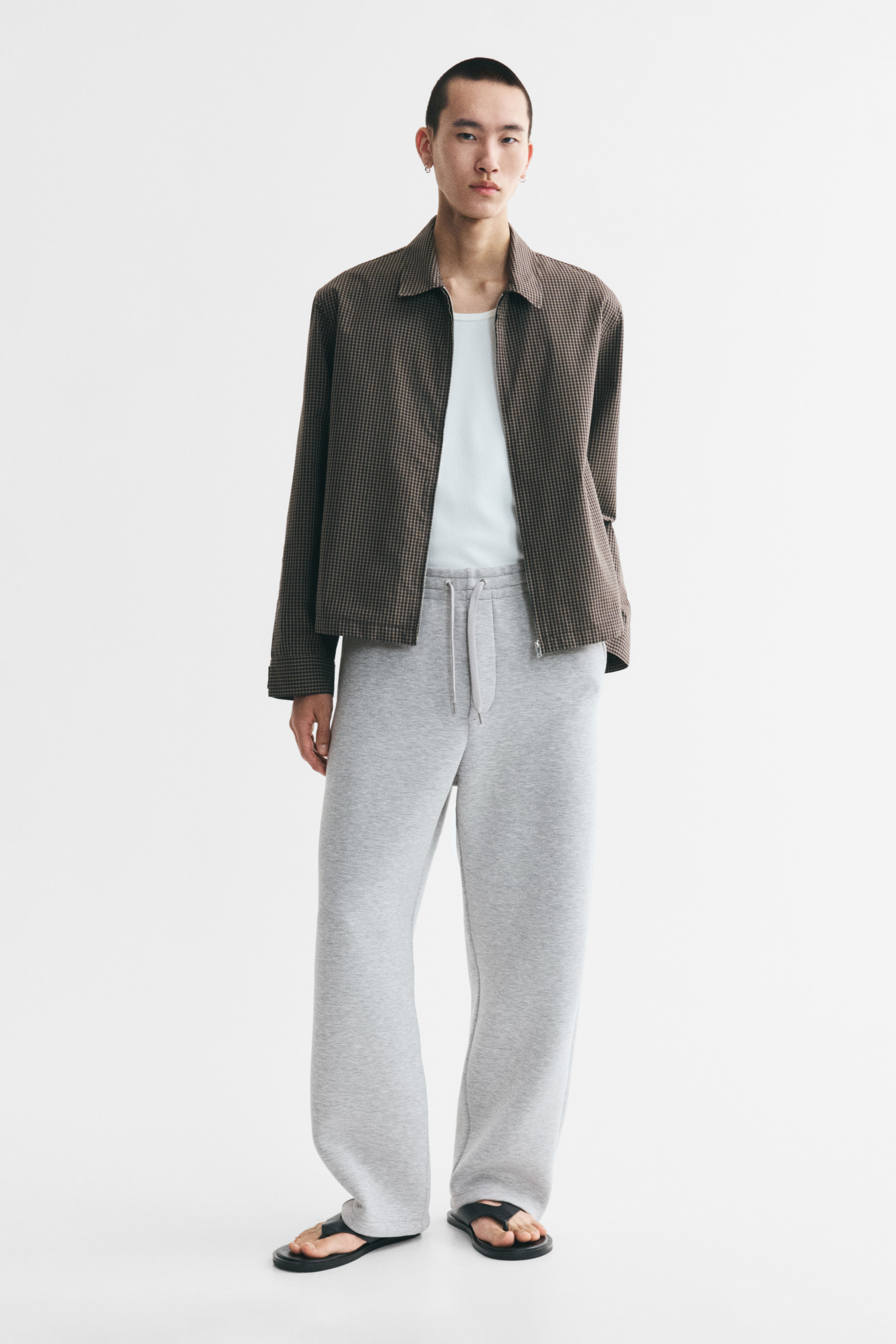 Pantalon de jogging décontracté jambes tonneau