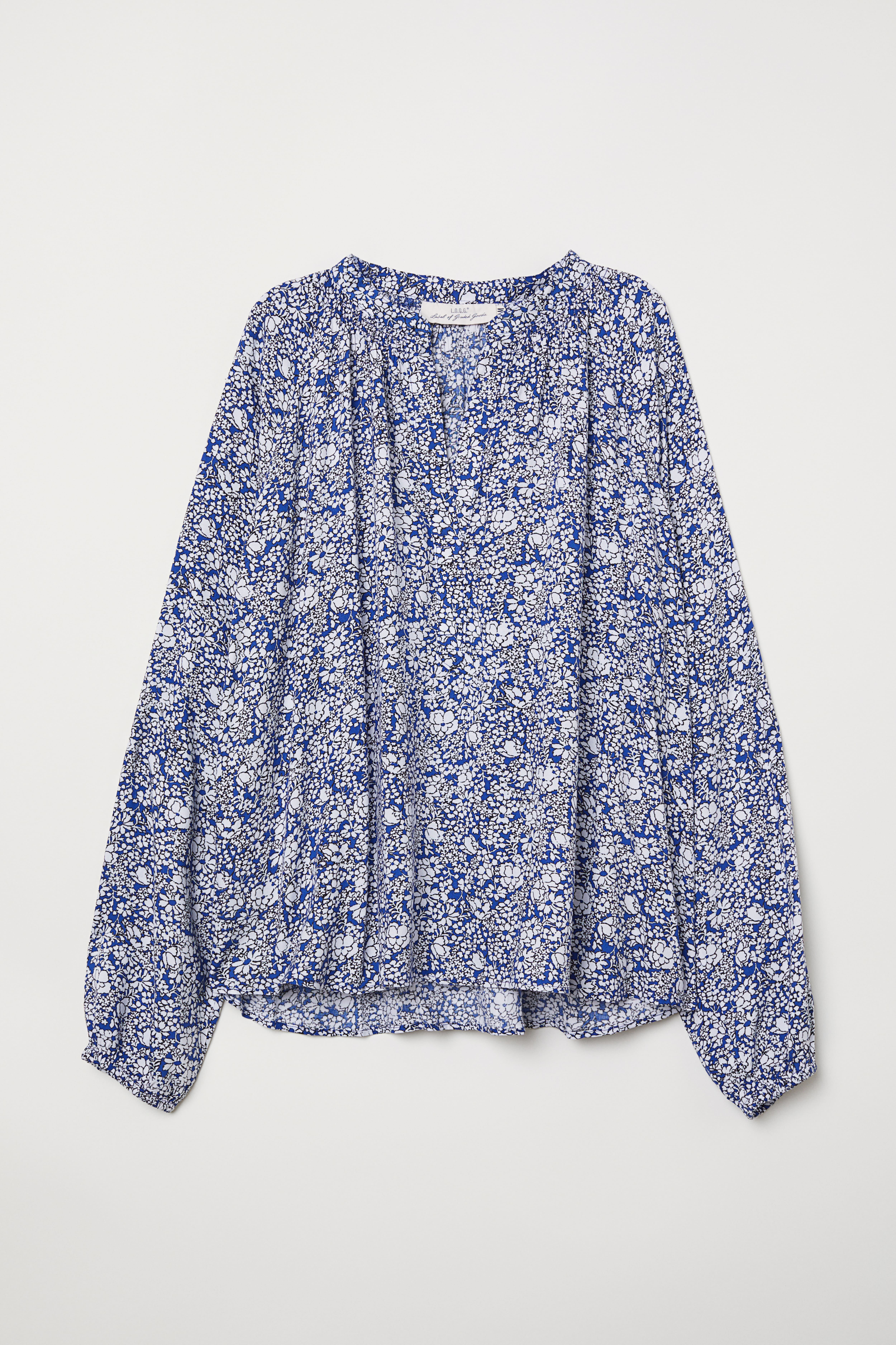 H&m floral blouse best sale