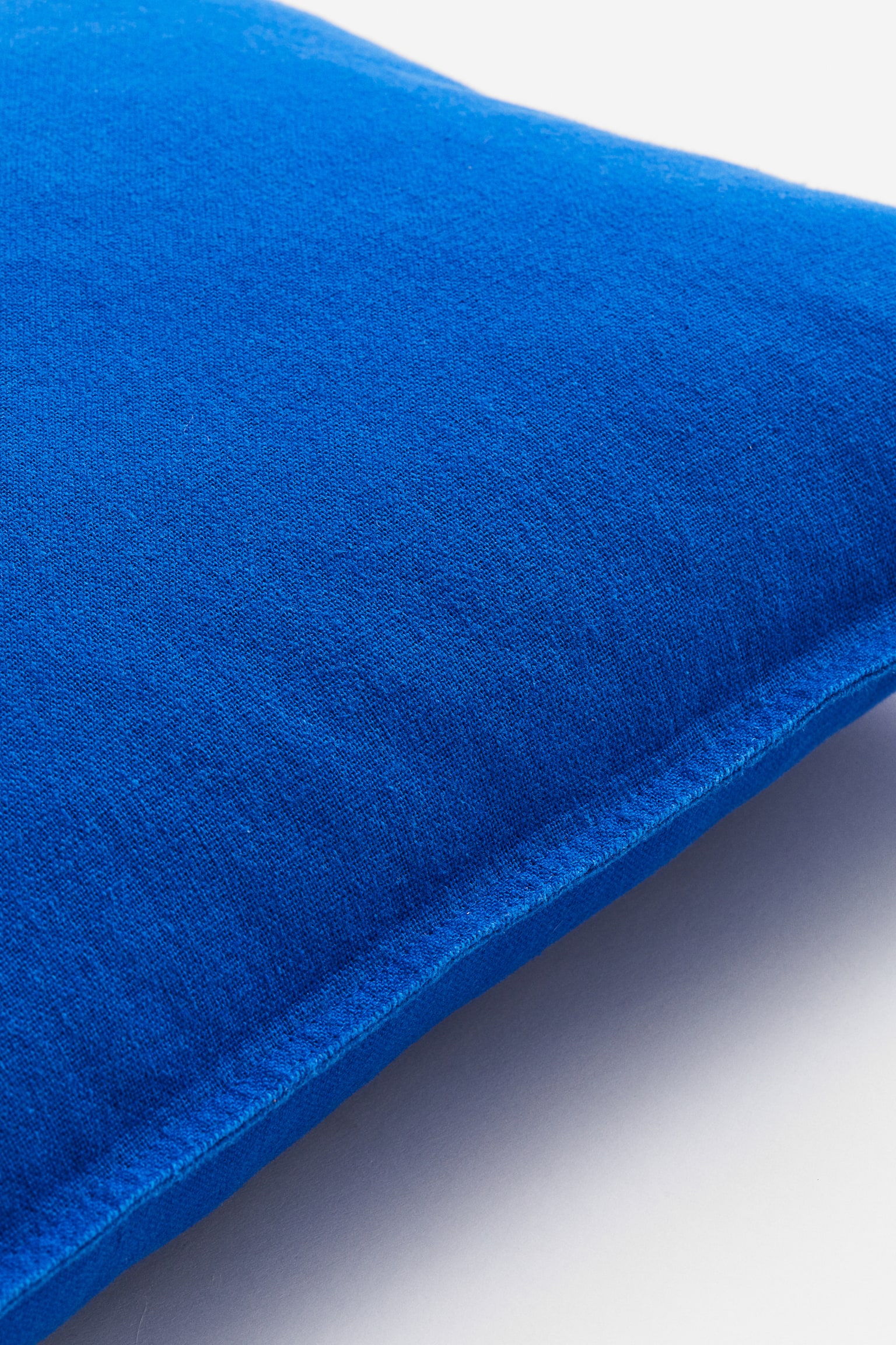 Linen-blend cushion cover - Bright blue/Mole/White/Dark grey - 2