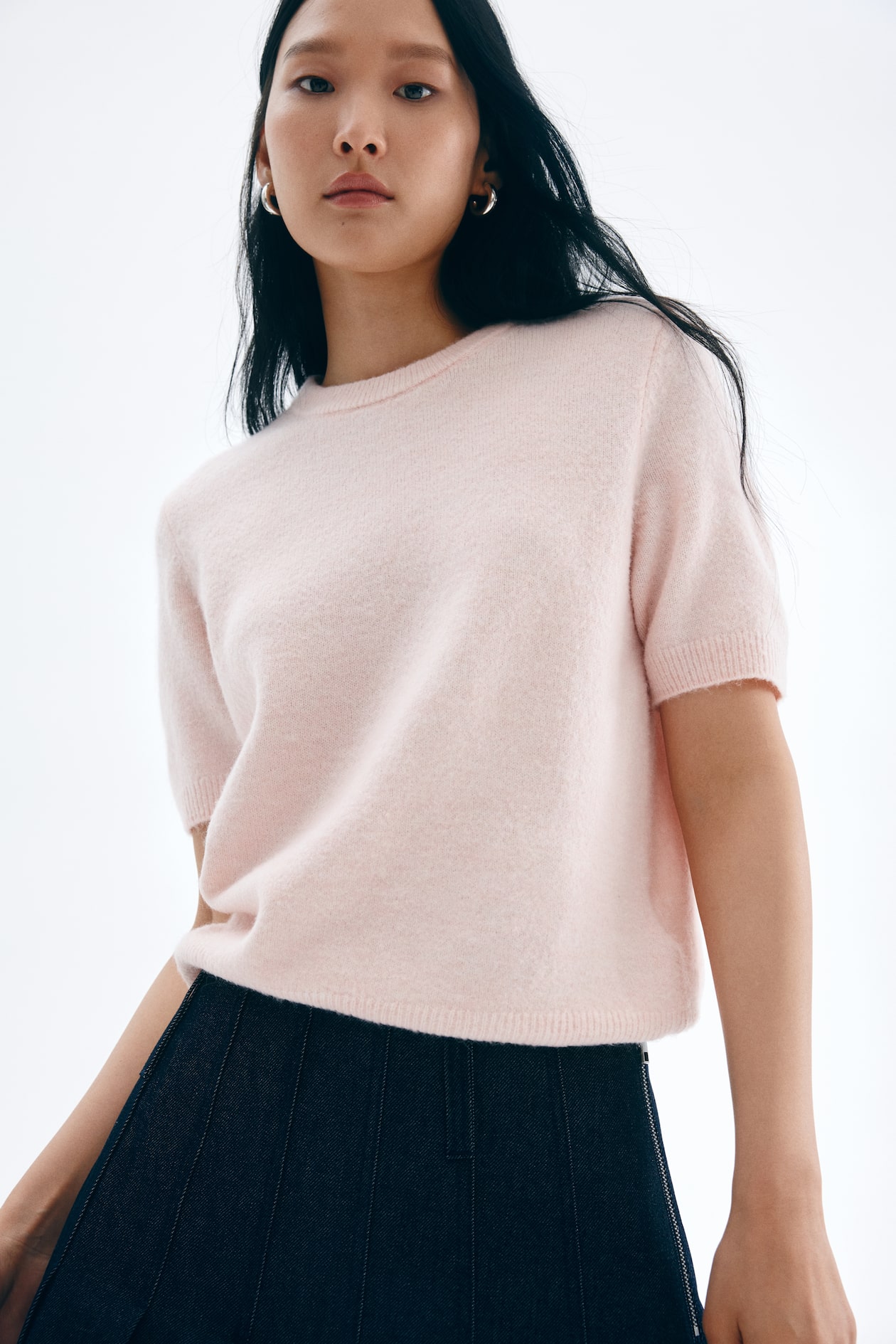 Pull en maille fine - Rose poudré - FEMME | H&M FR