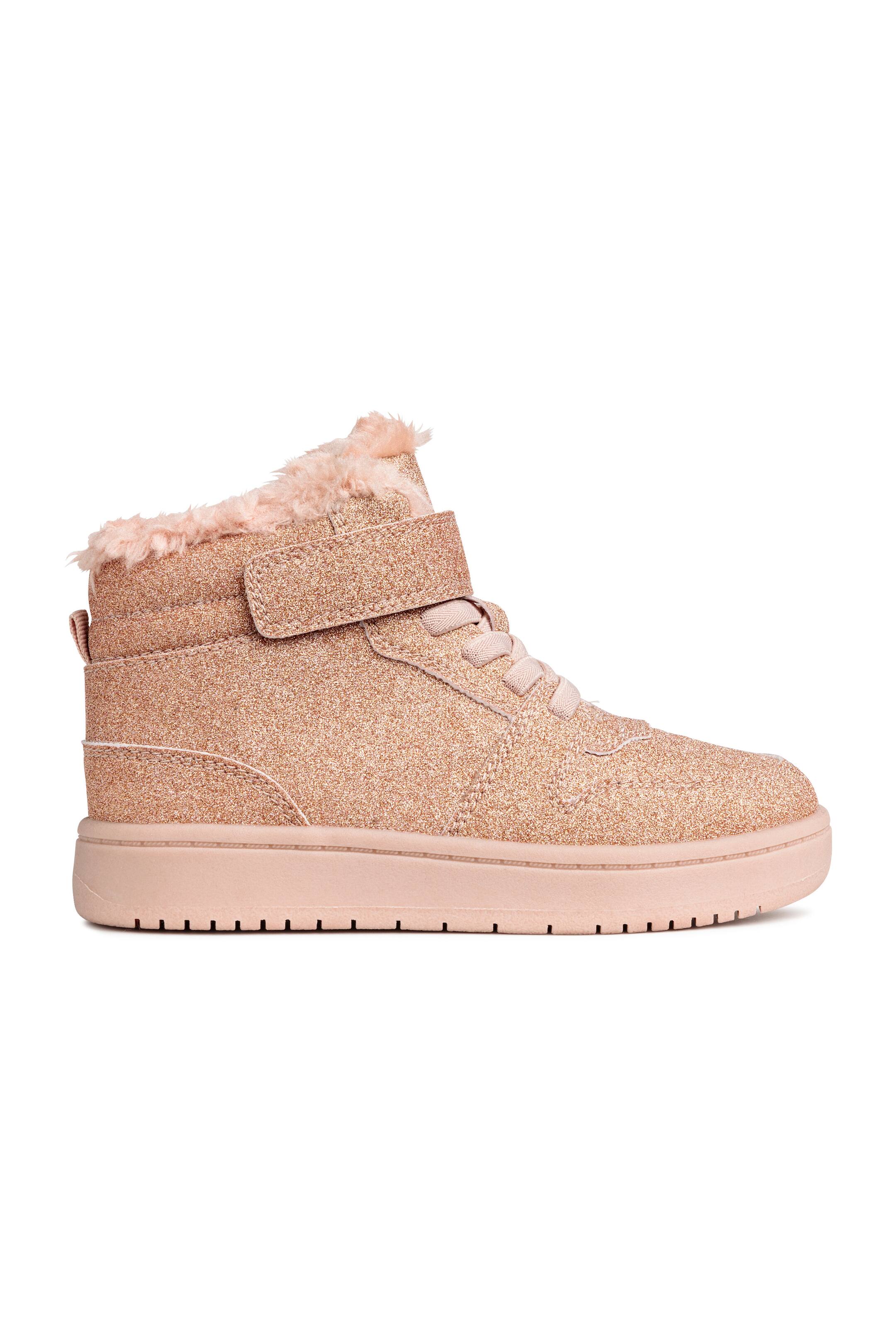 View larger image: Warm-lined hi-tops - Pink/Glittery - Kids | H&M GB 1