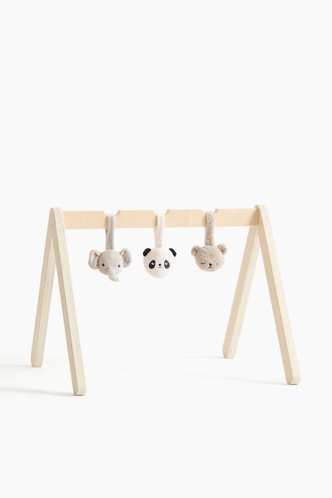 Wooden Baby Gym - Light beige - 1