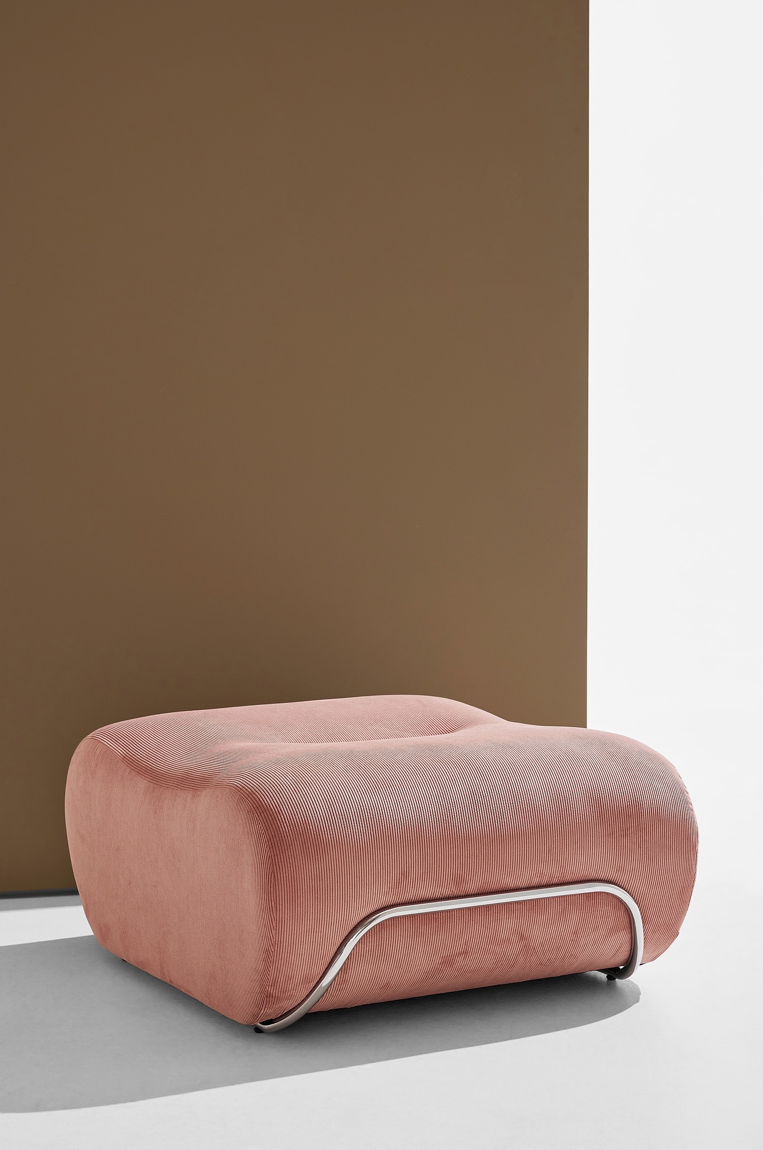 Archie Pouf - Rose Manchester/Brun Mocha/Beige/Brun