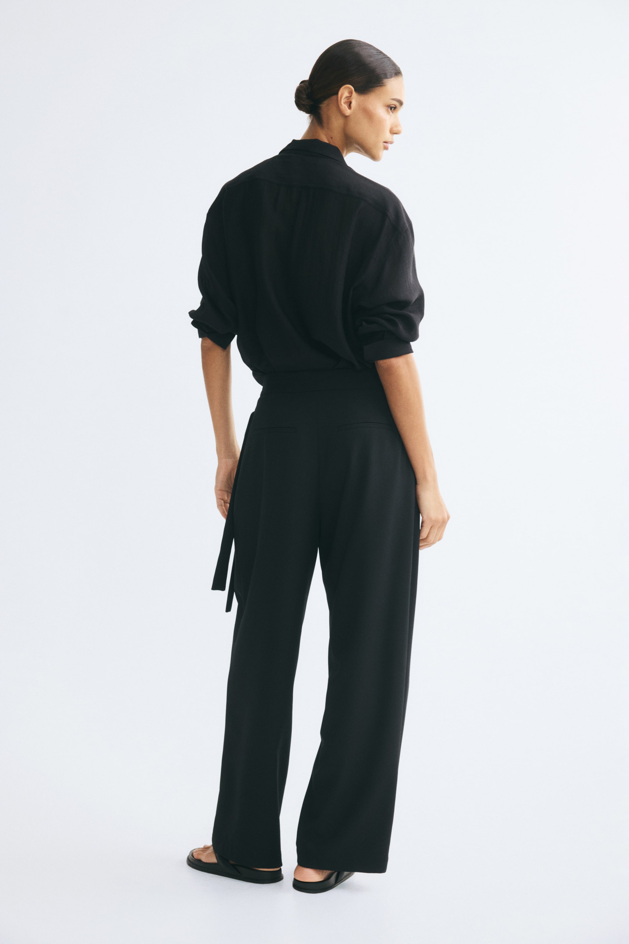 Wrap-Detail Pants
