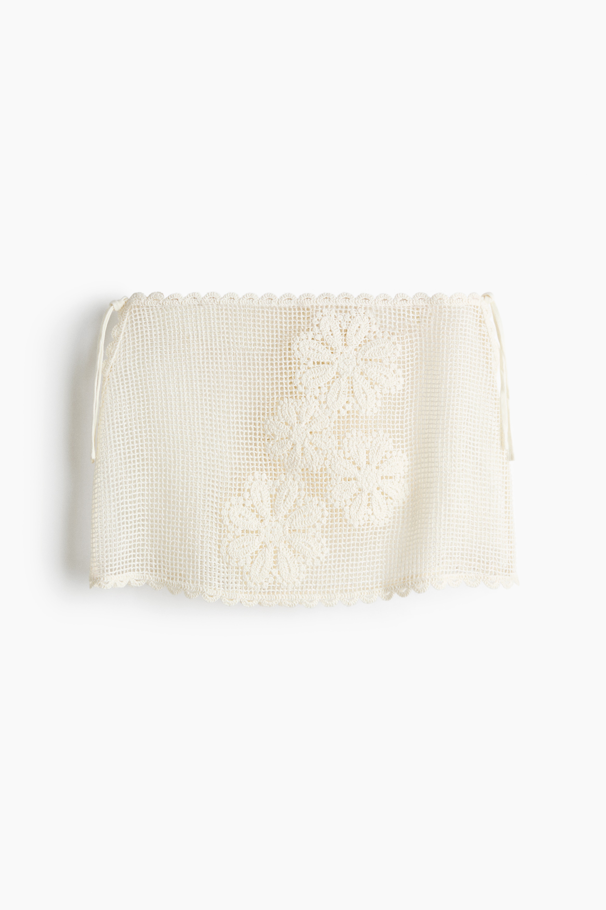 Jupe de plage façon crochet - Blanc