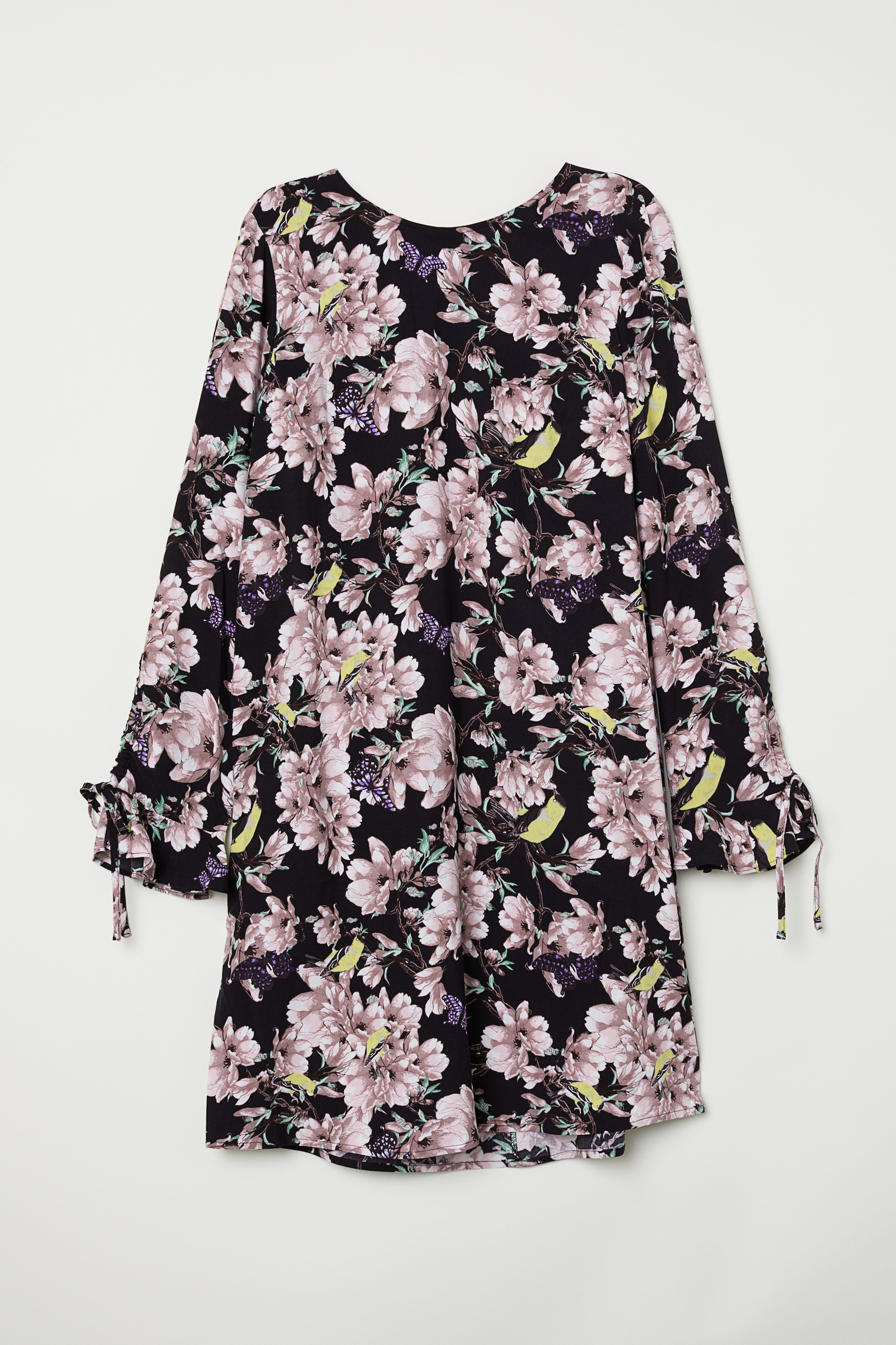 Flounce sleeve dress h&m best sale