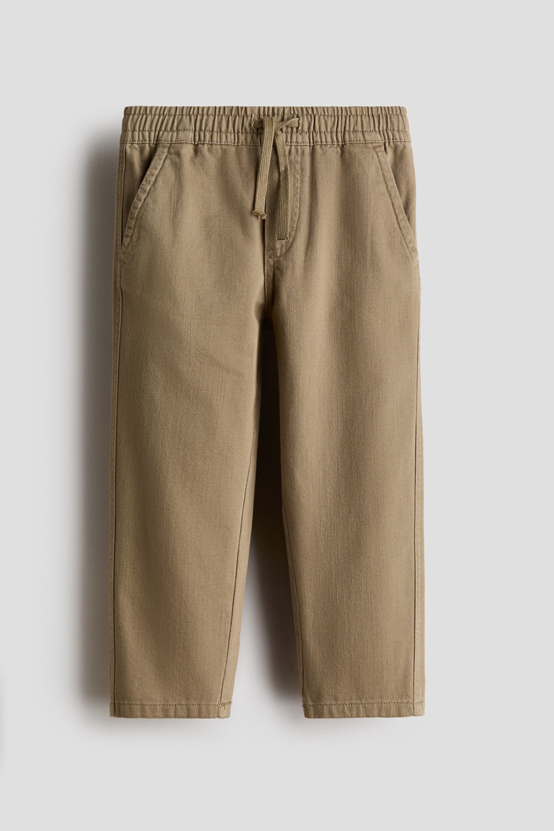View larger image: Cotton twill trousers - Dark khaki beige - Kids | H&M IN 3