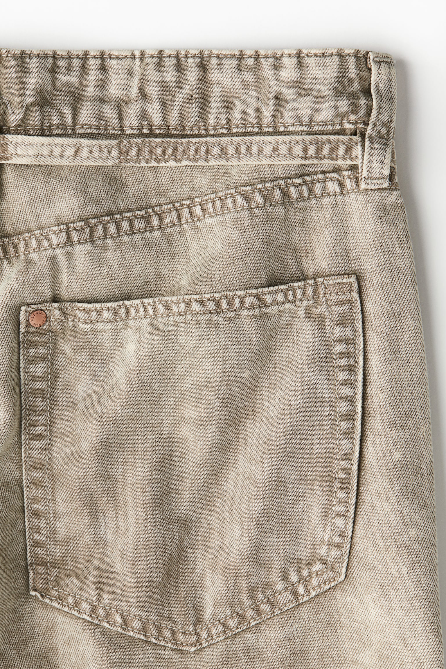 Bermuda Super Baggy Low Denim shorts - Beige/Light denim blue/Dark denim blue/Cream/Light denim blue - 3