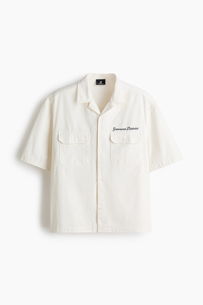 Relaxed-Fit Short-Sleeved Utility Shirt - White/Garment District/White/Moto Garage/Bright Red/Garment District/Dark gray/Service Garments/Light blue/Service Garments - 1