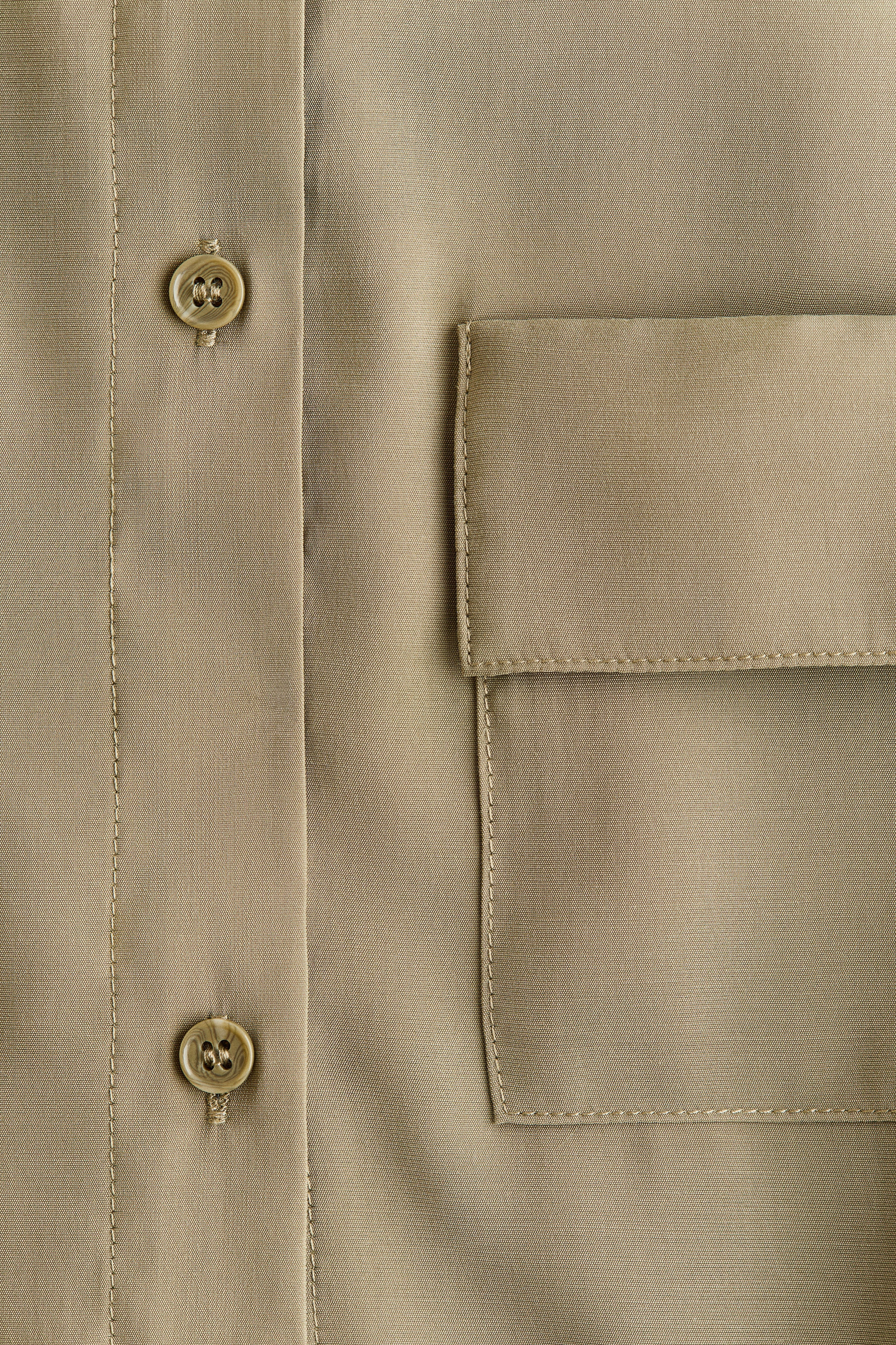 Stand-Up Collar Viscose-Blend Shirt thumbnail 6