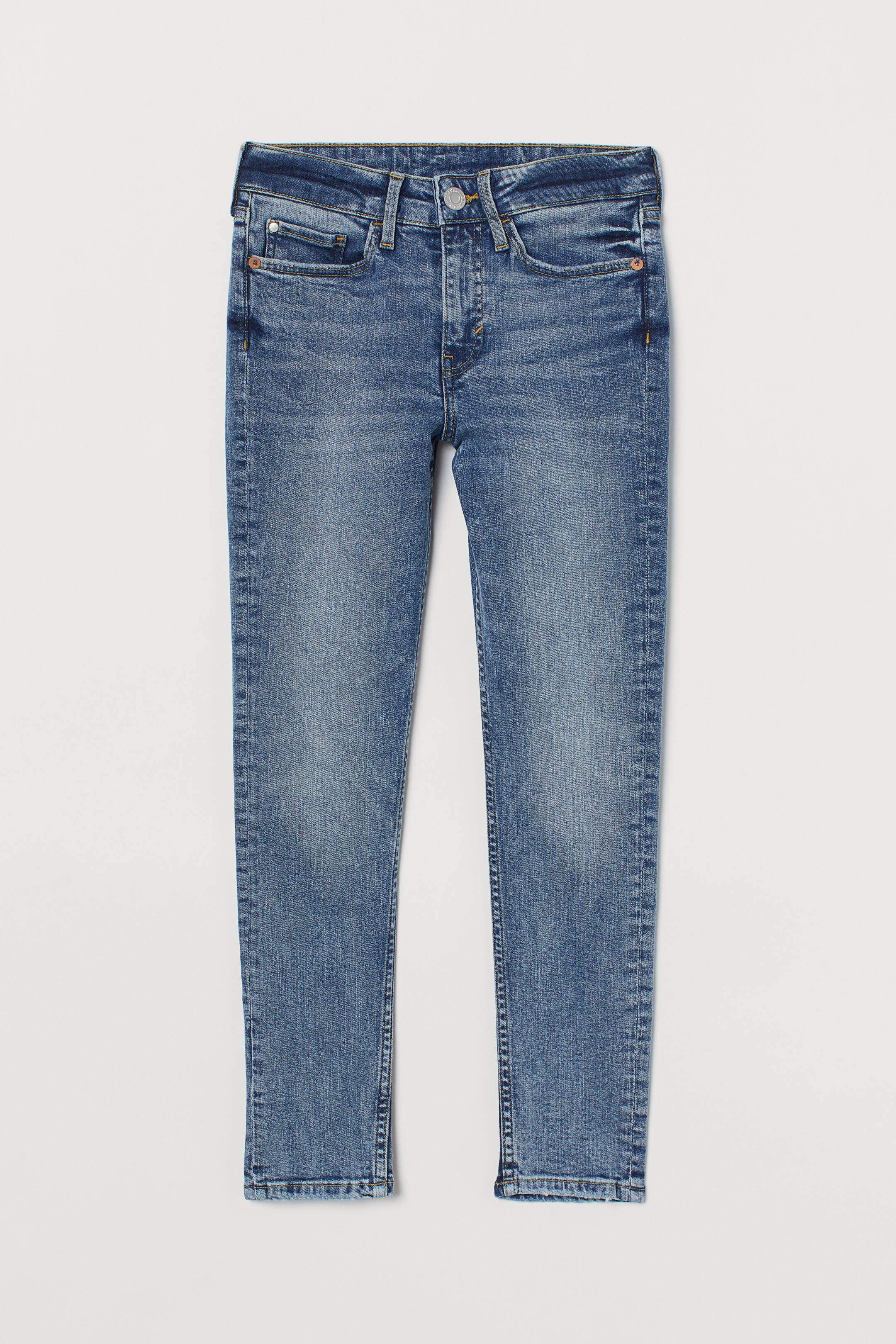 Skinny Fit Stretch Jeans - Regular waist - Long - Light denim blue ...