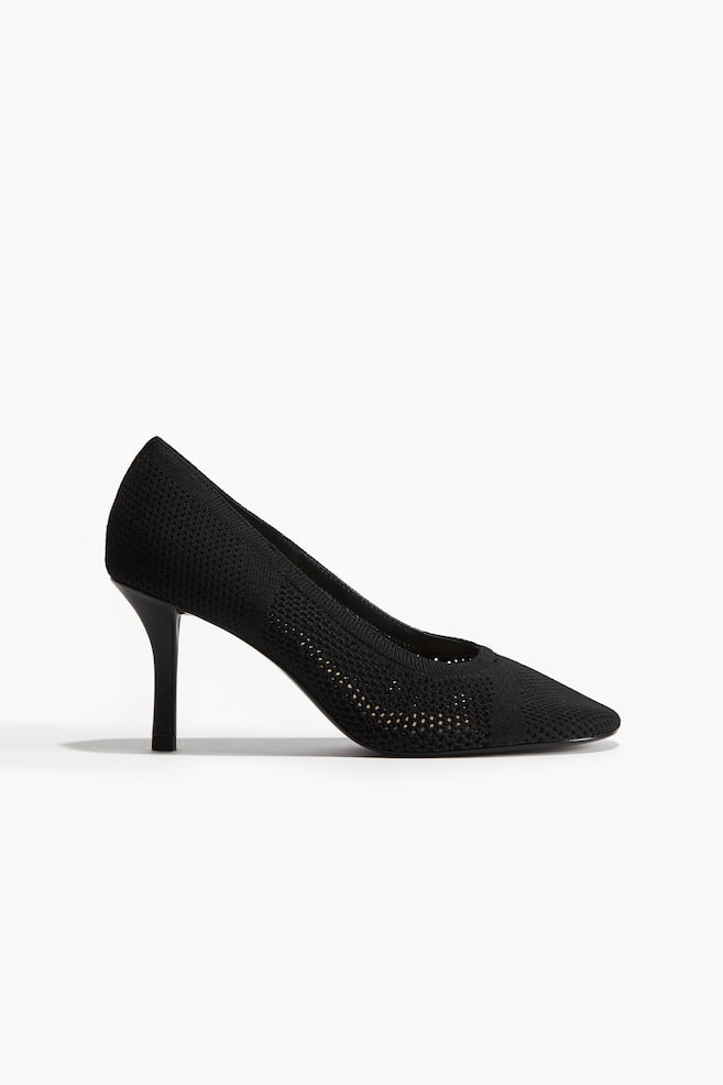 Fully-fashioned court shoes - Black - 1