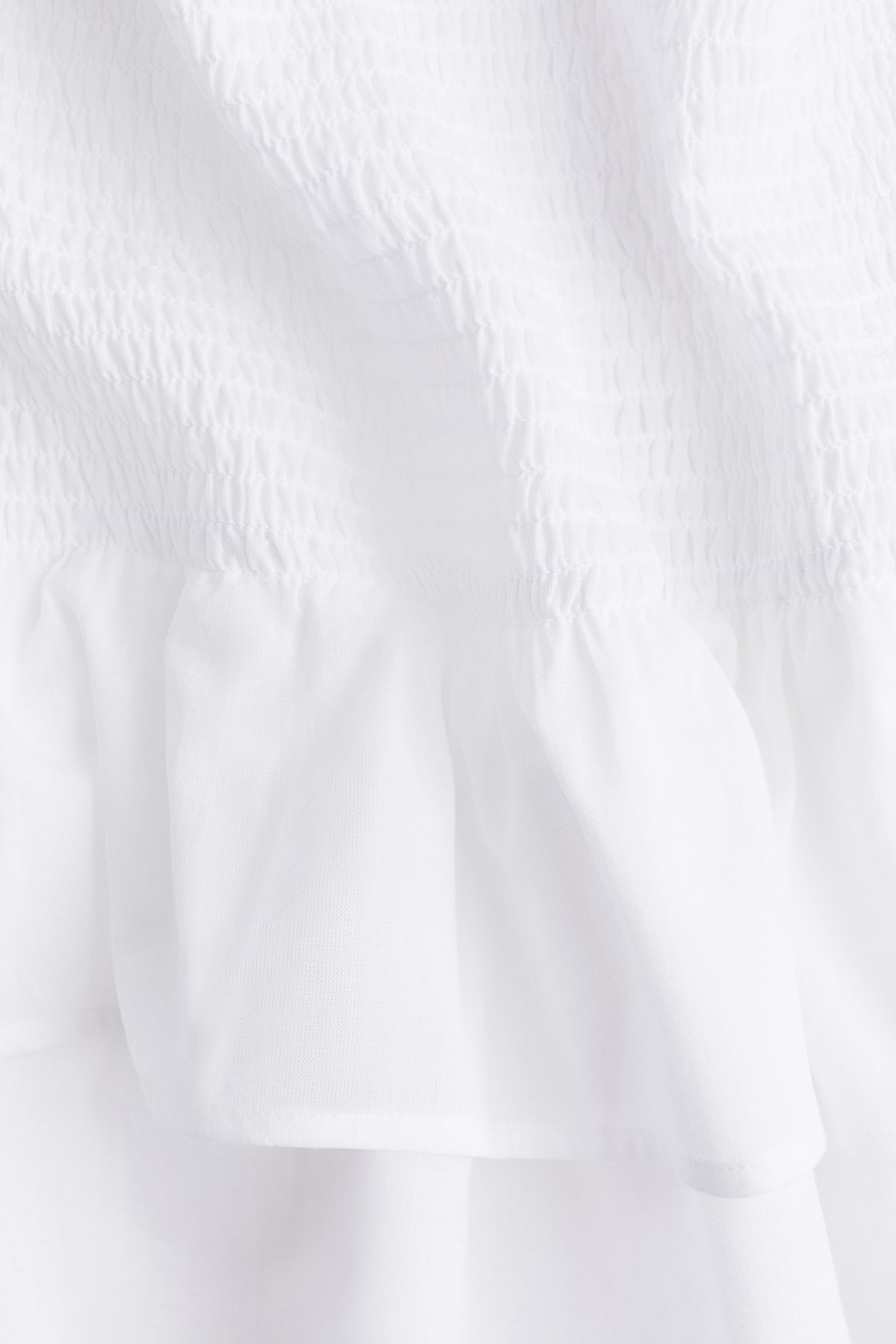 Smocked-waist Tiered Skirt - image 2