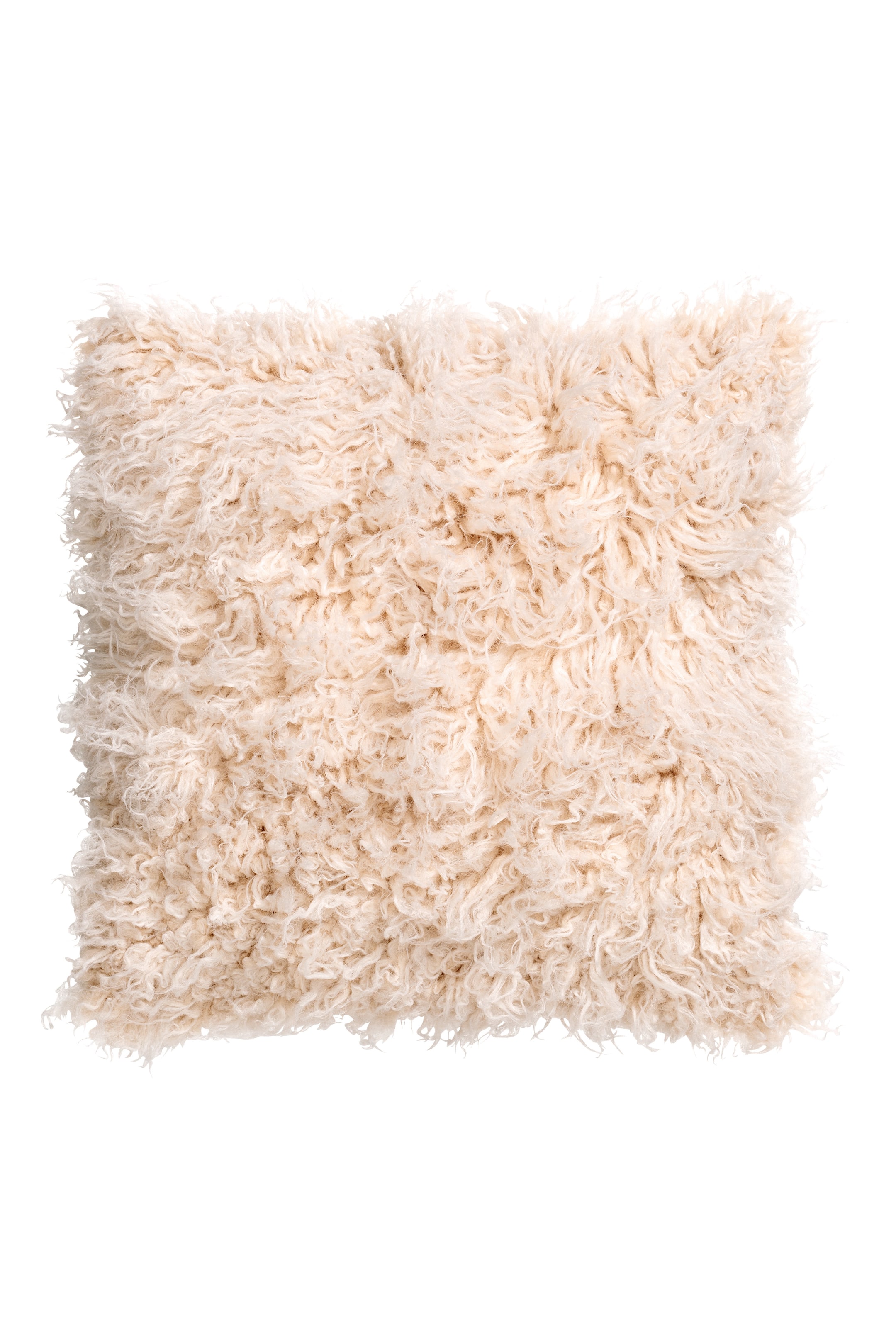 View larger image: Faux fur cushion cover - Light beige - Home All | H&M GB 1