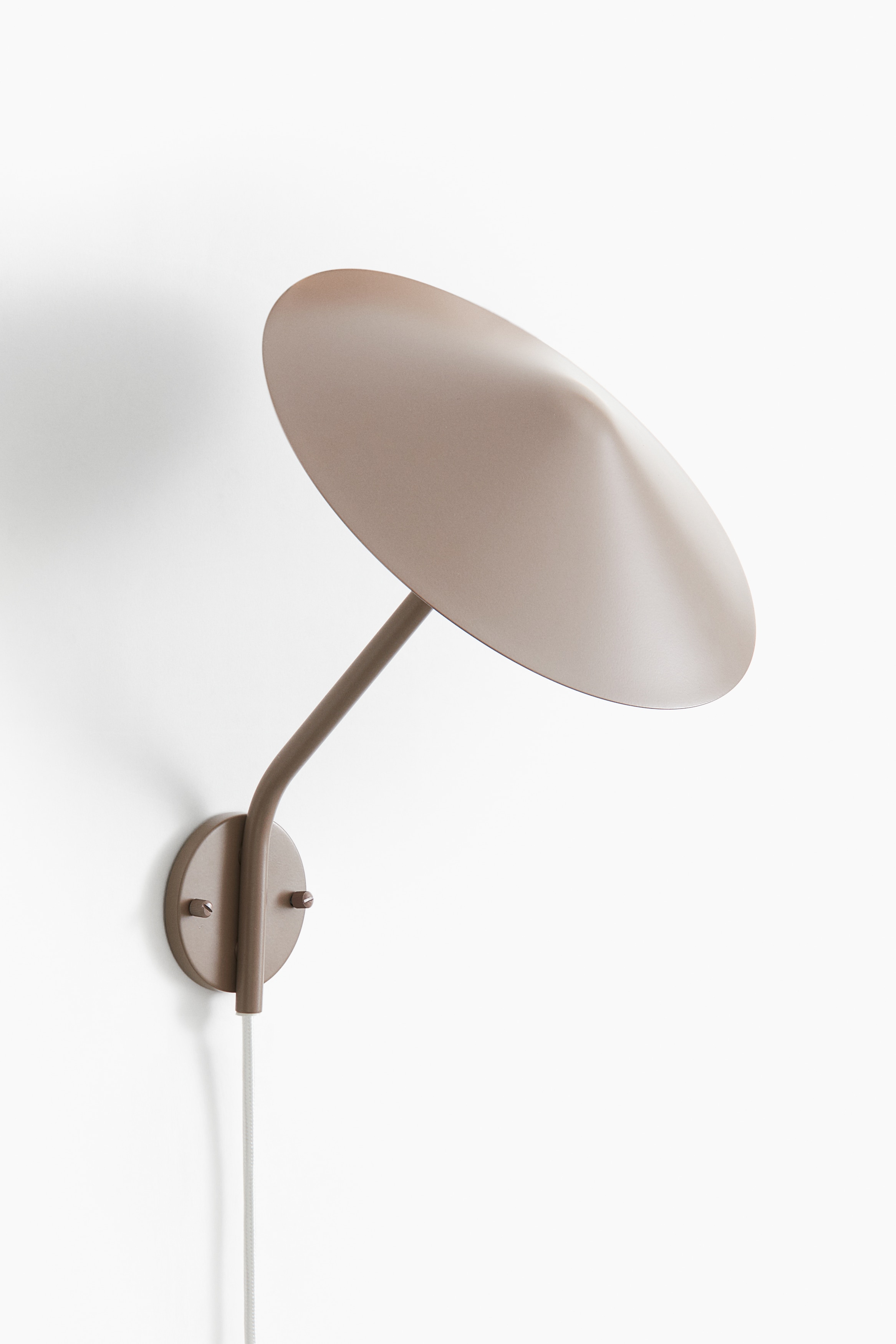 Metal Wall Lamp - Taupe/Light taupe