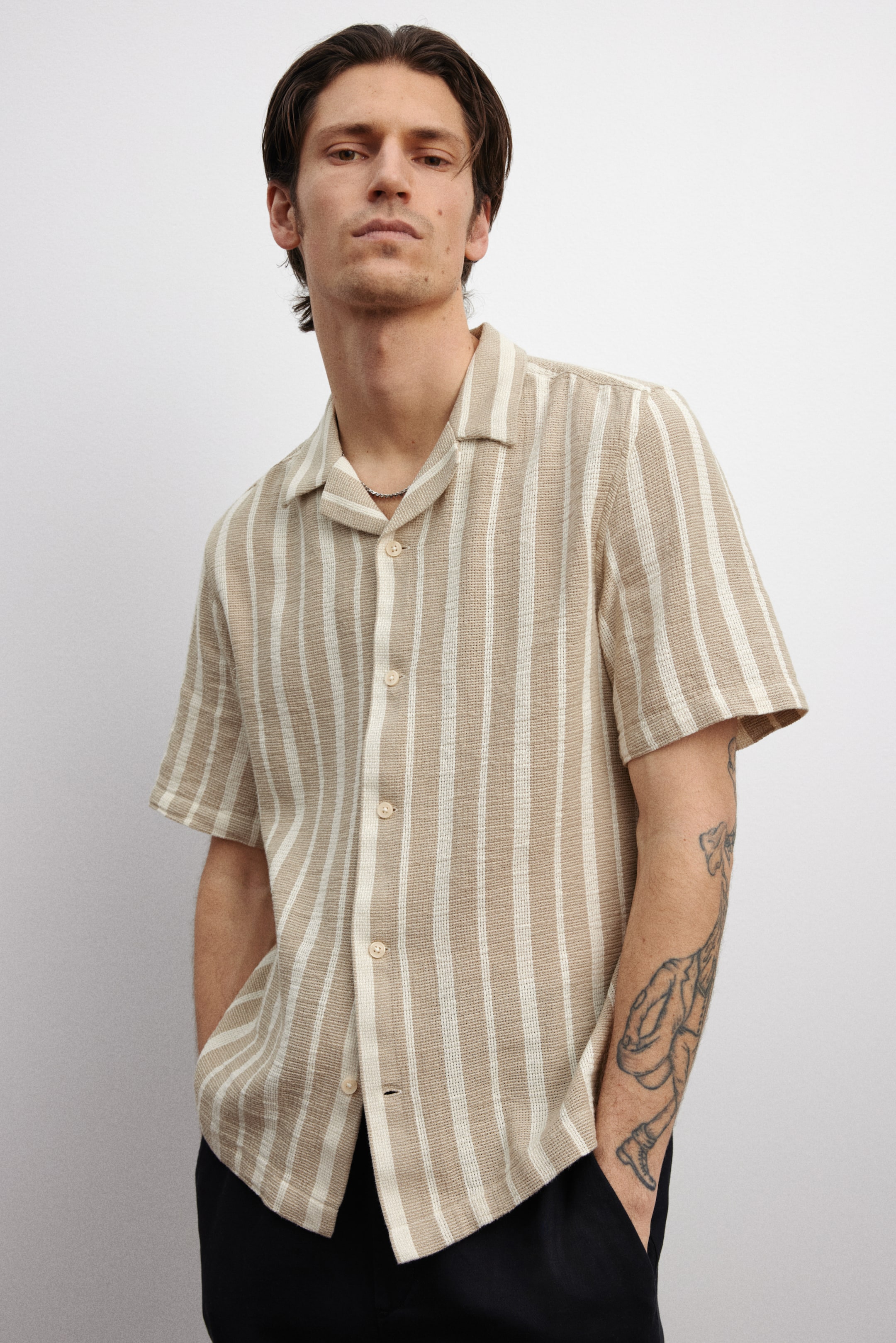 Regular-Fit Textured Resort Shirt