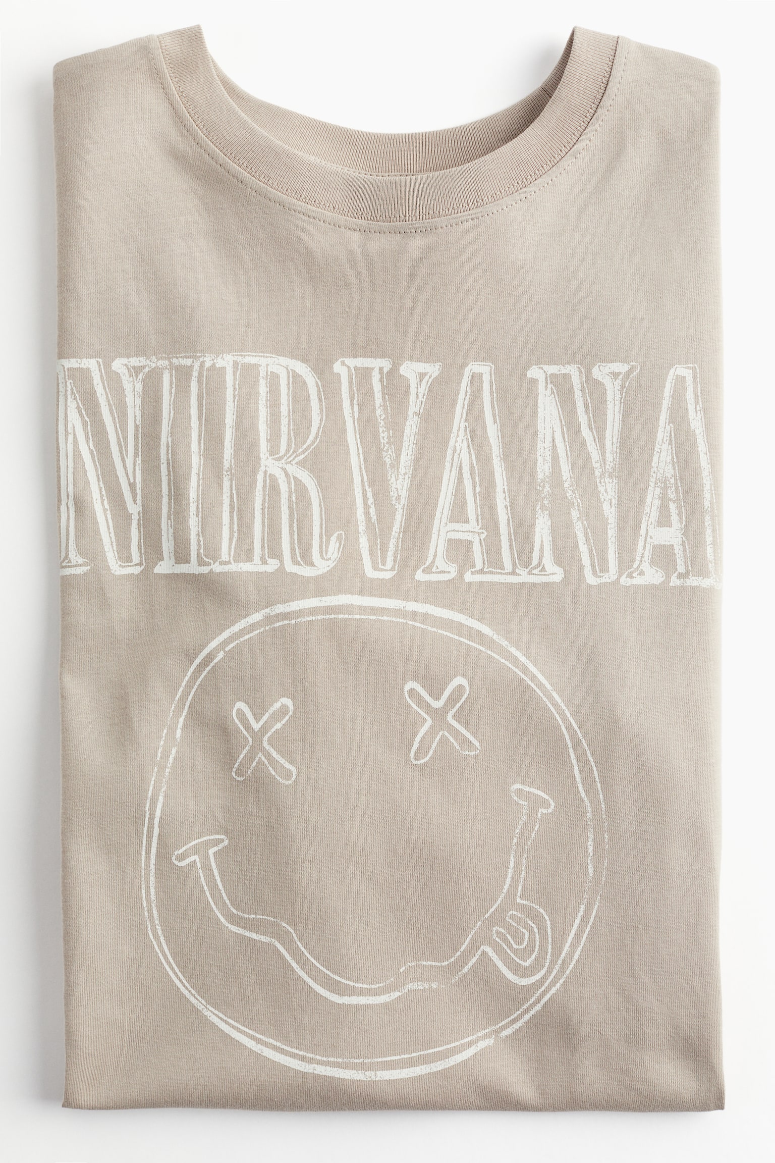 Oversize Print Tee - Beige/Nirvana/White/NFL/Dark grey/Pink Floyd/Dark grey/Nirvana/Cream/The Rolling Stones/Cream/Smiley® Originals/Dark grey/The Beatles/White/The Rolling Stones/Cream/Kurt Cobain/Cream/UCLA/Grey marle/Stanford University/Dark grey/AC/DC/Cream/Nirvana/Beige/Nirvana/White/The Rolling Stones/Yellow/UCLA/Dark grey/Nirvana/Dark grey/The Rolling Stones/Dark grey/Metallica/Light beige/Metallica/Red/Harvard University/Light beige/Metallica/Cream/The Rolling Stones - 4