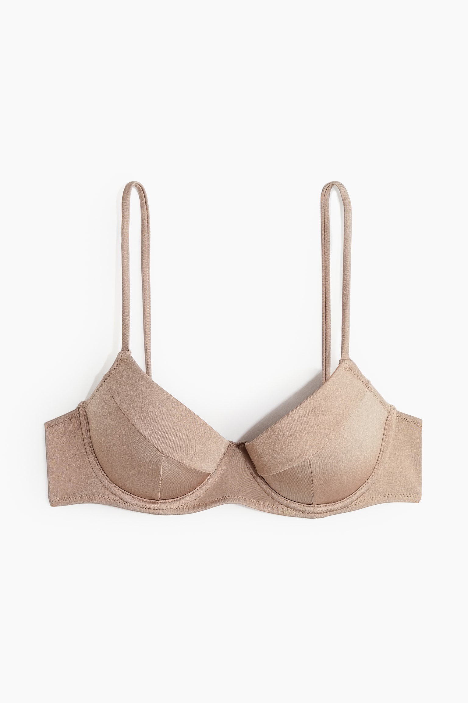 Push-up bikini top - Beige/Black - 2