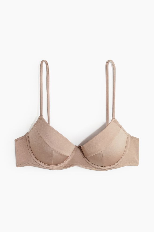 Haut de maillot push-up - Beige - 1