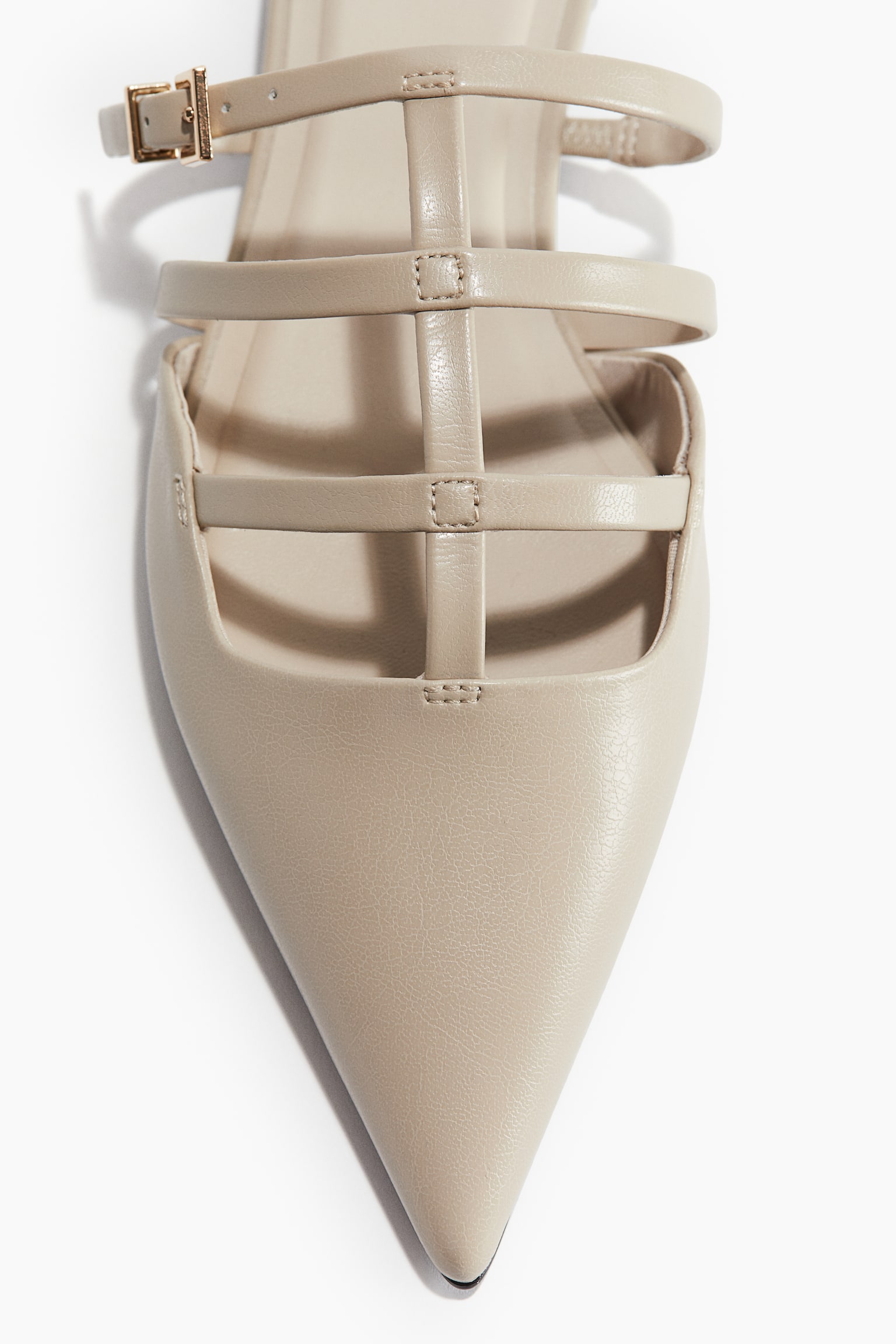 Pointed Mules - Light beige/Black - 3