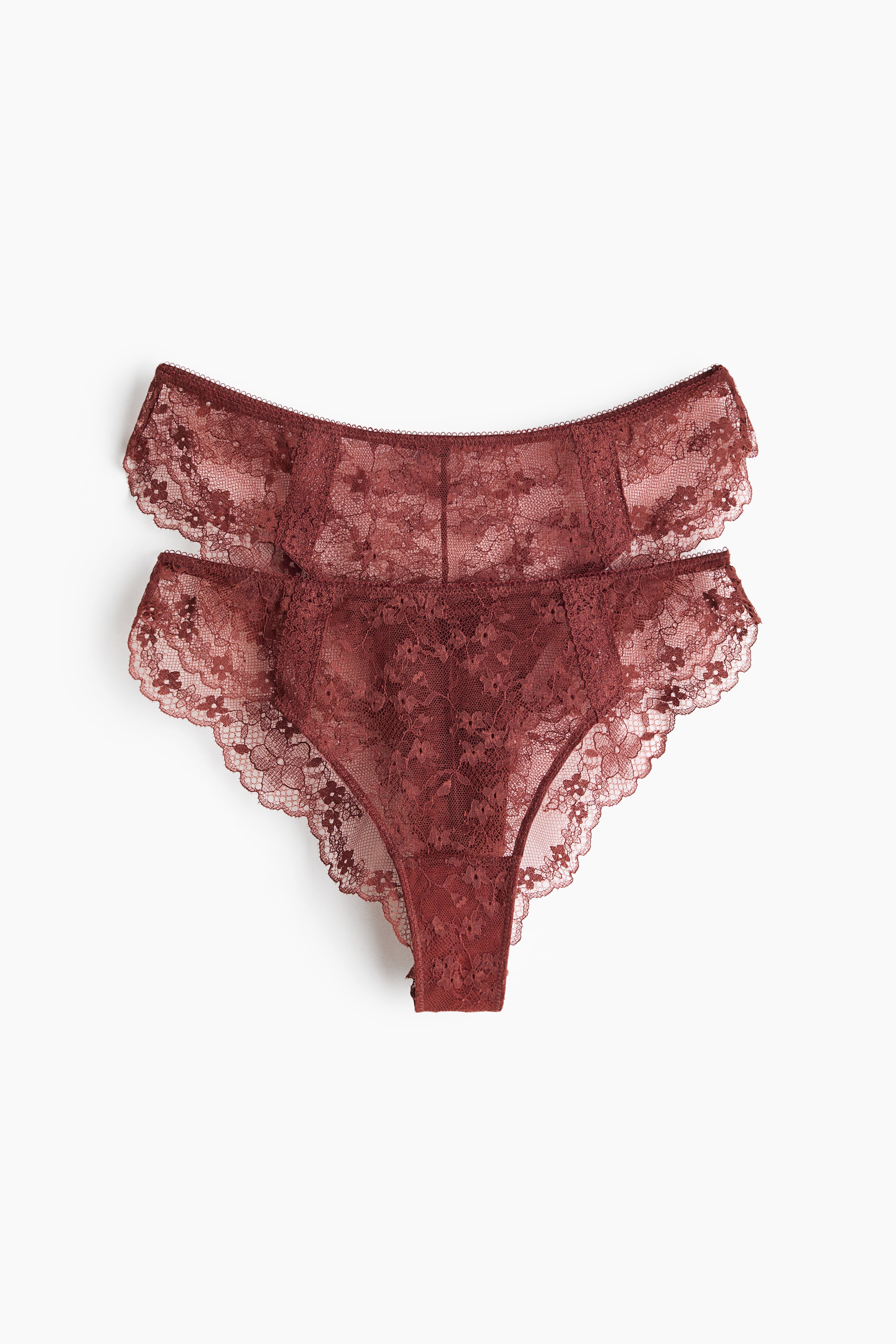 Brazilian in pizzo 2 pezzi - Marrone