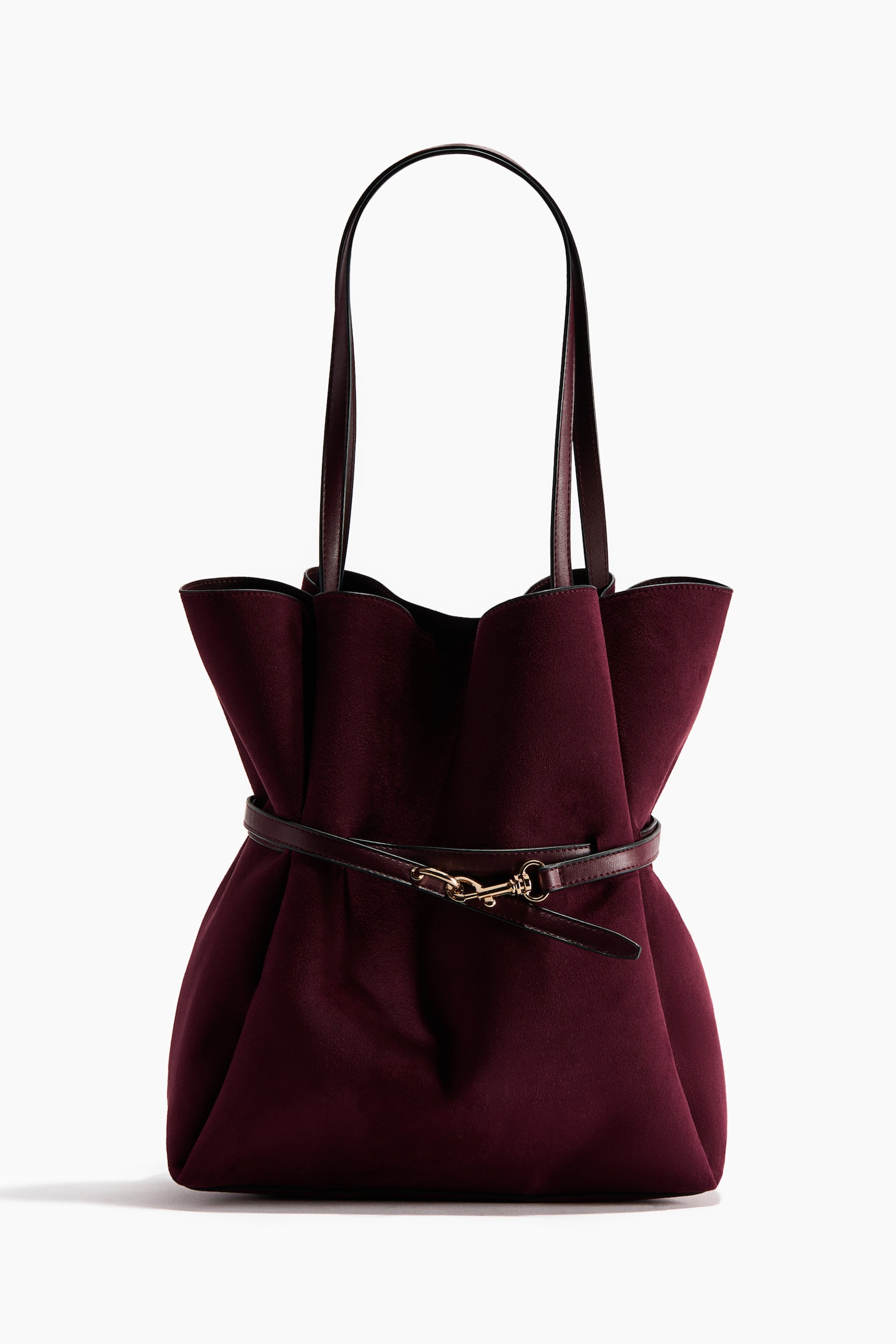 Tote bag - Burgundy/Dark khaki green - 2