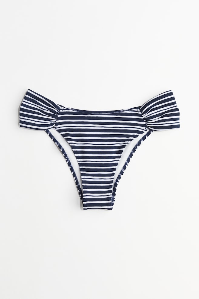 Bragas de bikini Cheeky - Azul marino/Rayado/Negro/Blanco - 1