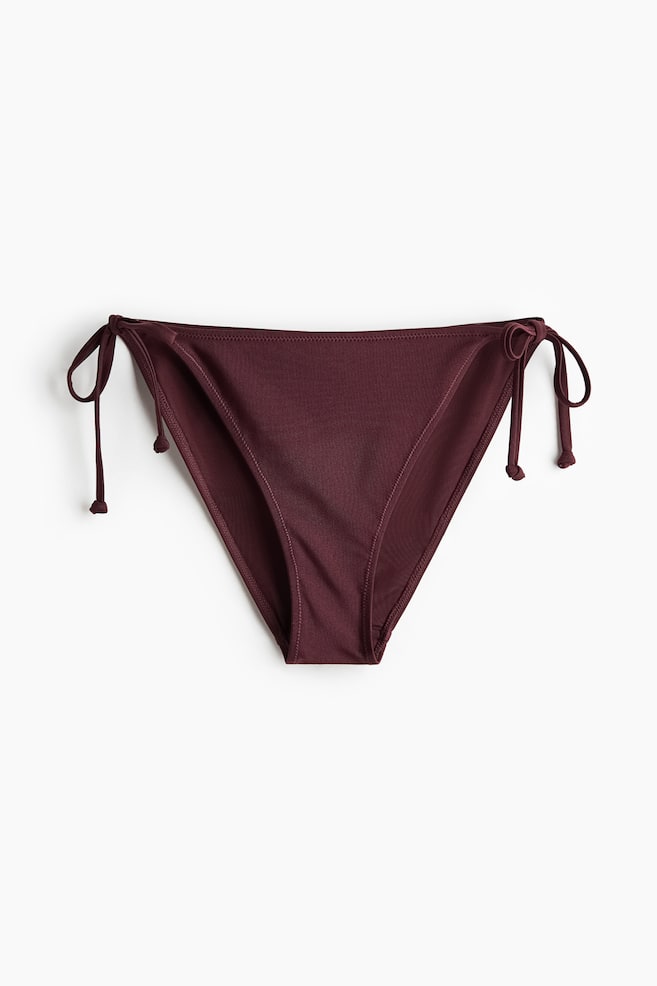 Tie-Tanga Bikinihose - Pflaumenlila/Cremefarben/Schwarz/Apricot/Marineblau - 1