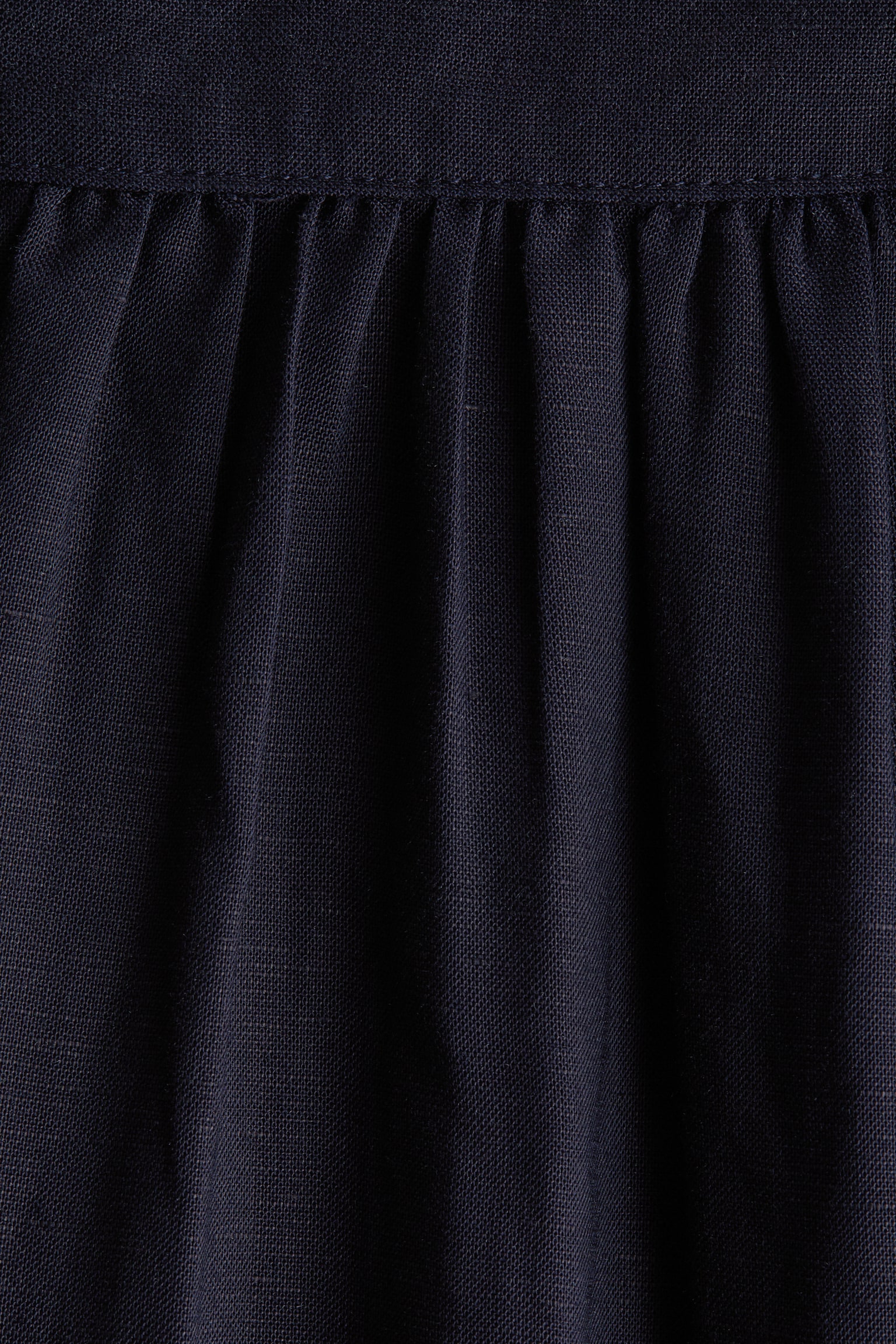 Linen-Blend Dress - Navy blue/Dark orange/paisley - 3