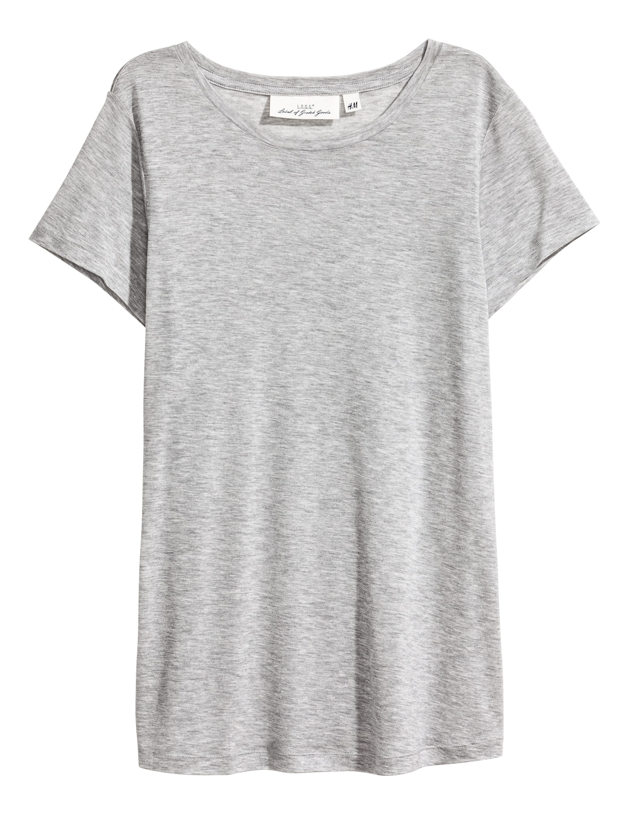 View larger image: Haut en lyocell - Grey marl - Ladies | H&M CA 1