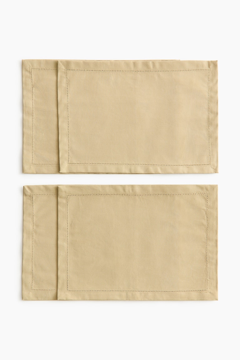 4-pack cotton place mats