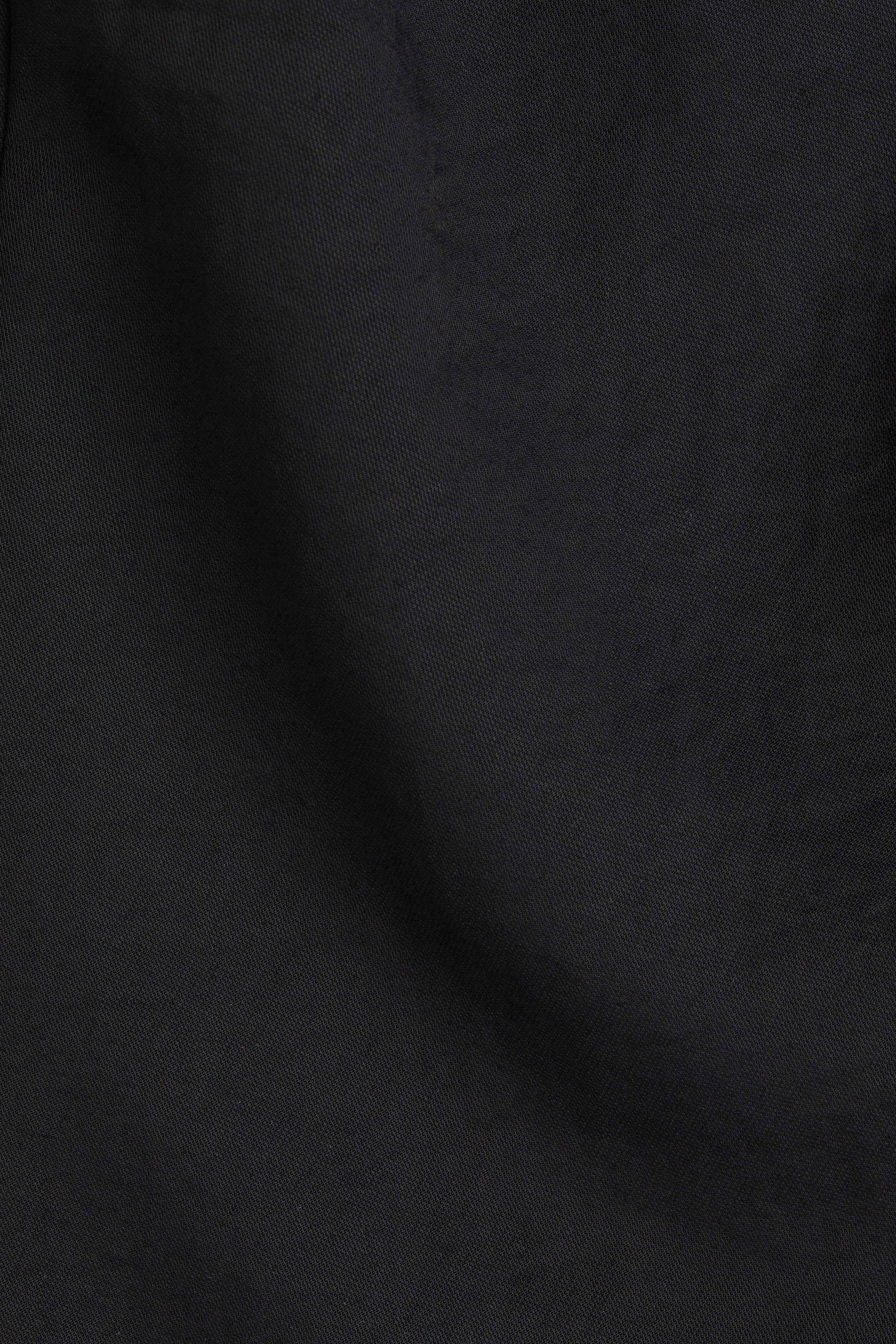 Square-neck twill dress