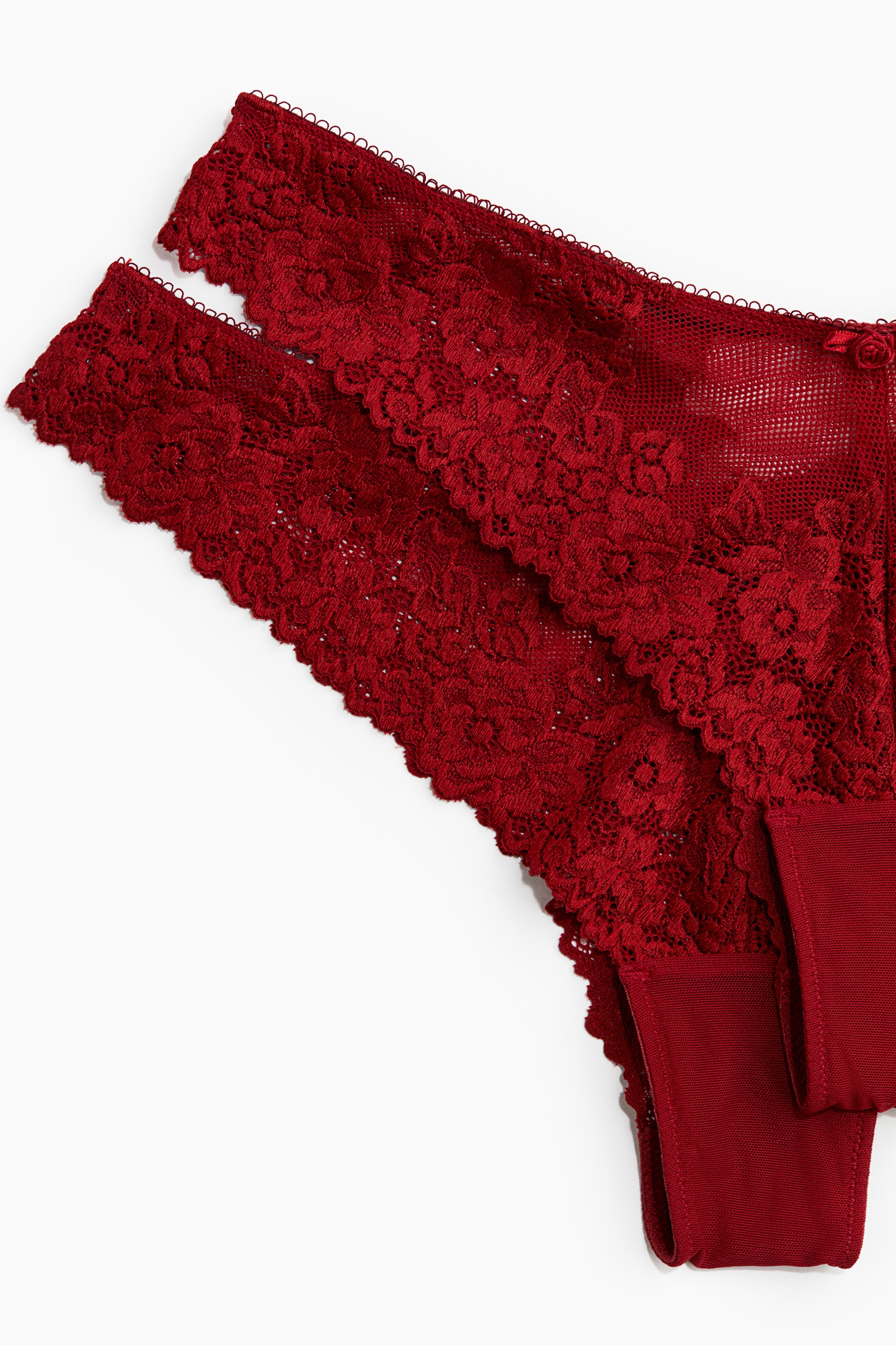 2-pack lace Brazilian briefs