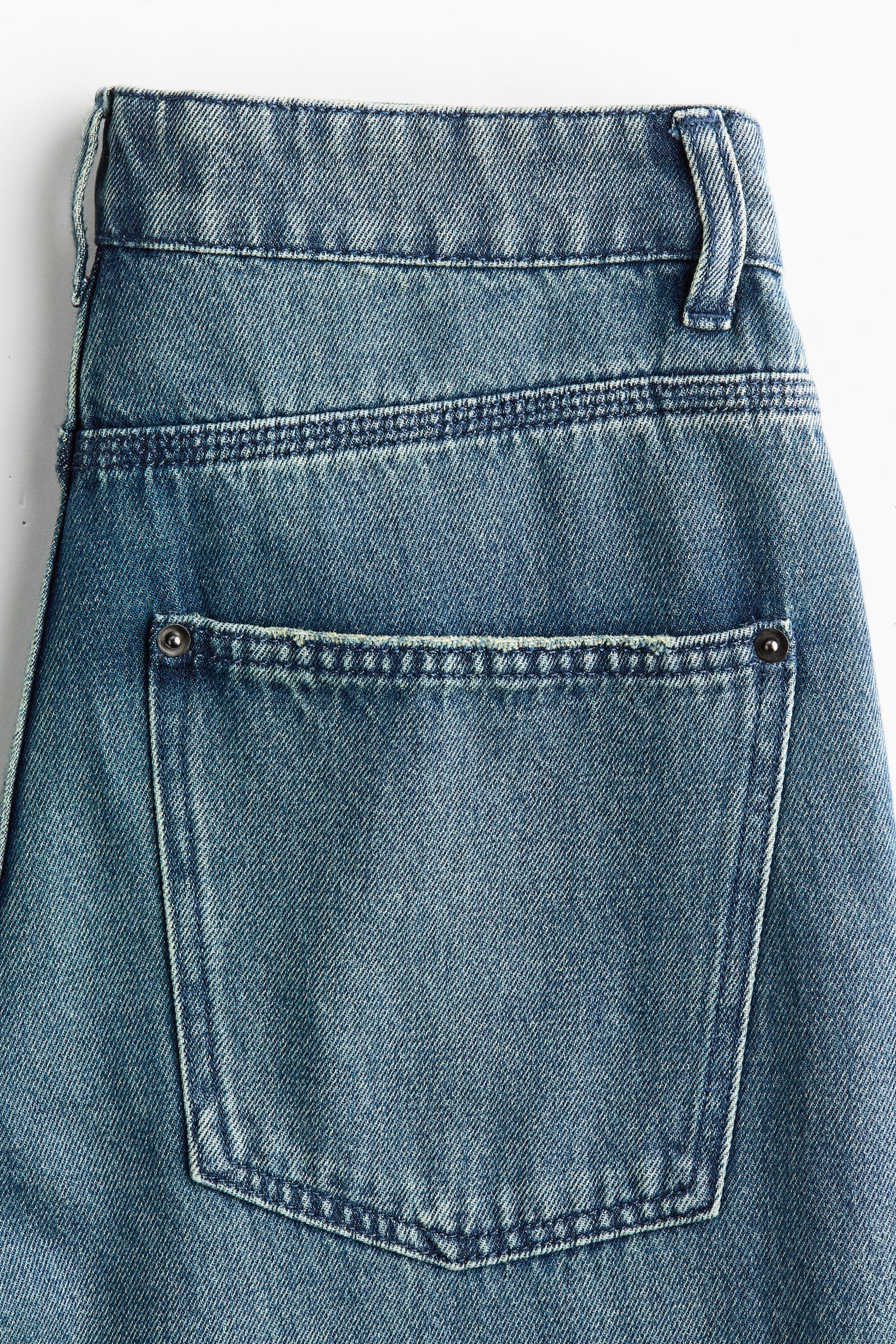 Женские джинсы H&M Straight Regular-Waist, цвет: Светлый джинсовый синий — фото 6
