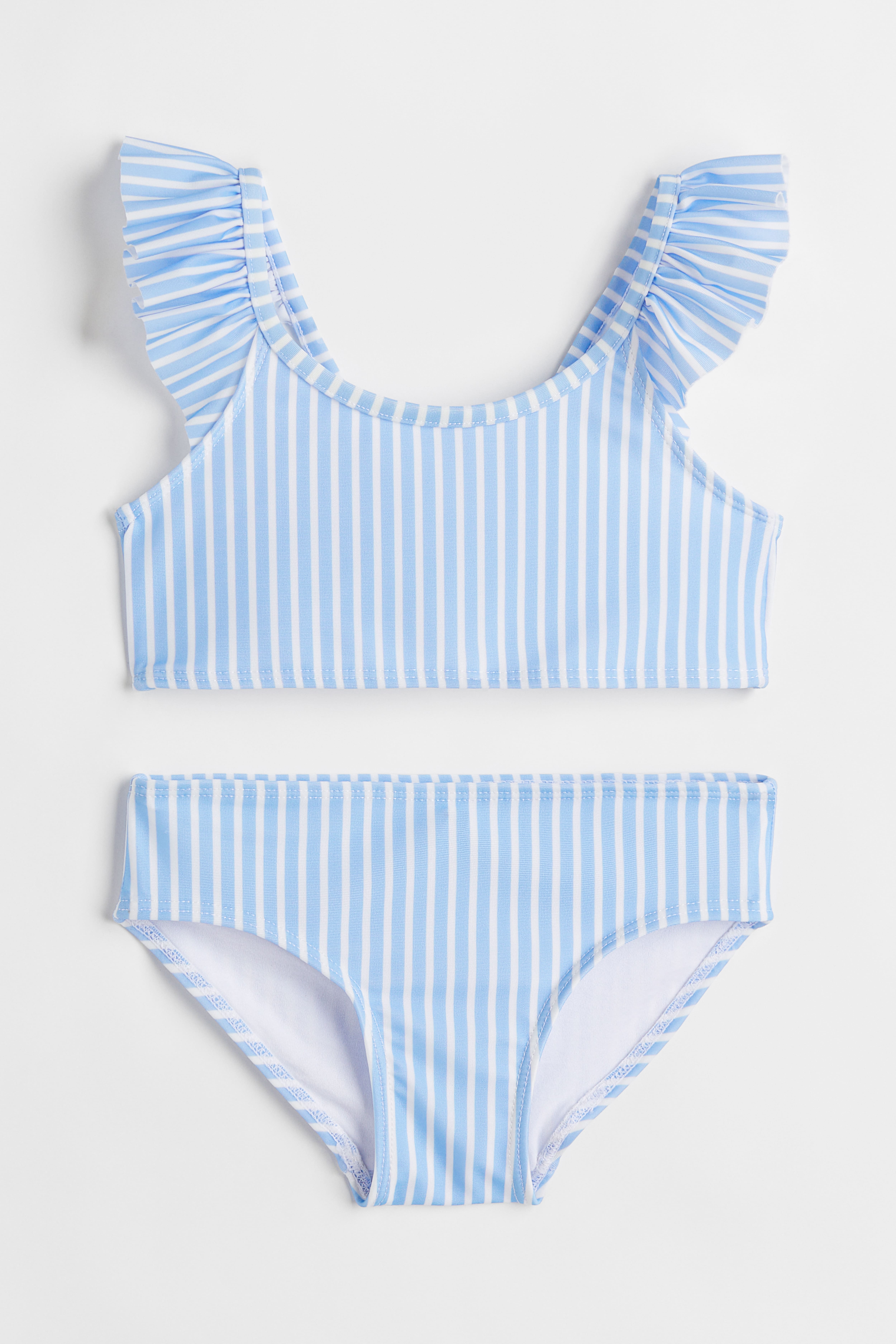 H&m blue striped bikini best sale