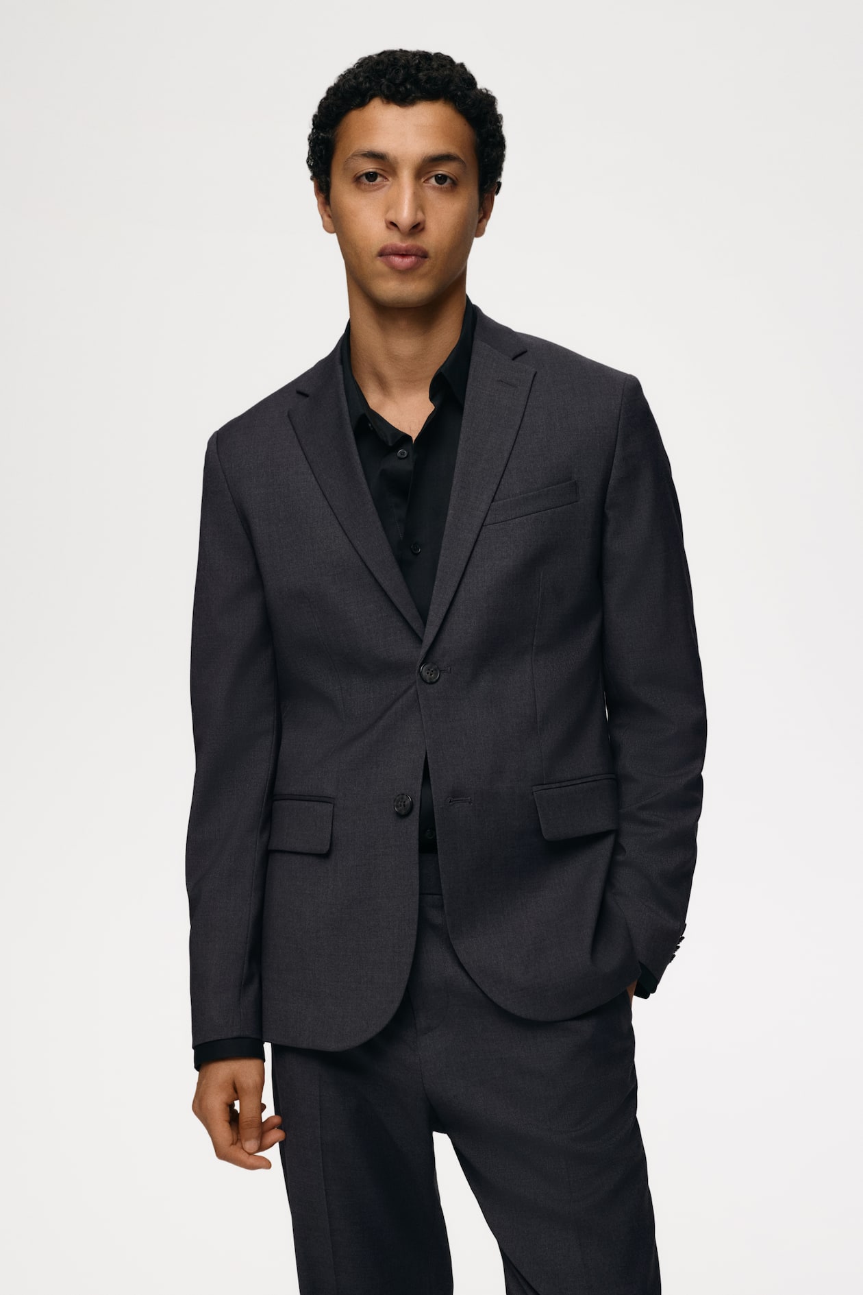 スリムフィットジャケット - ダークグレー - Men | H&M JP