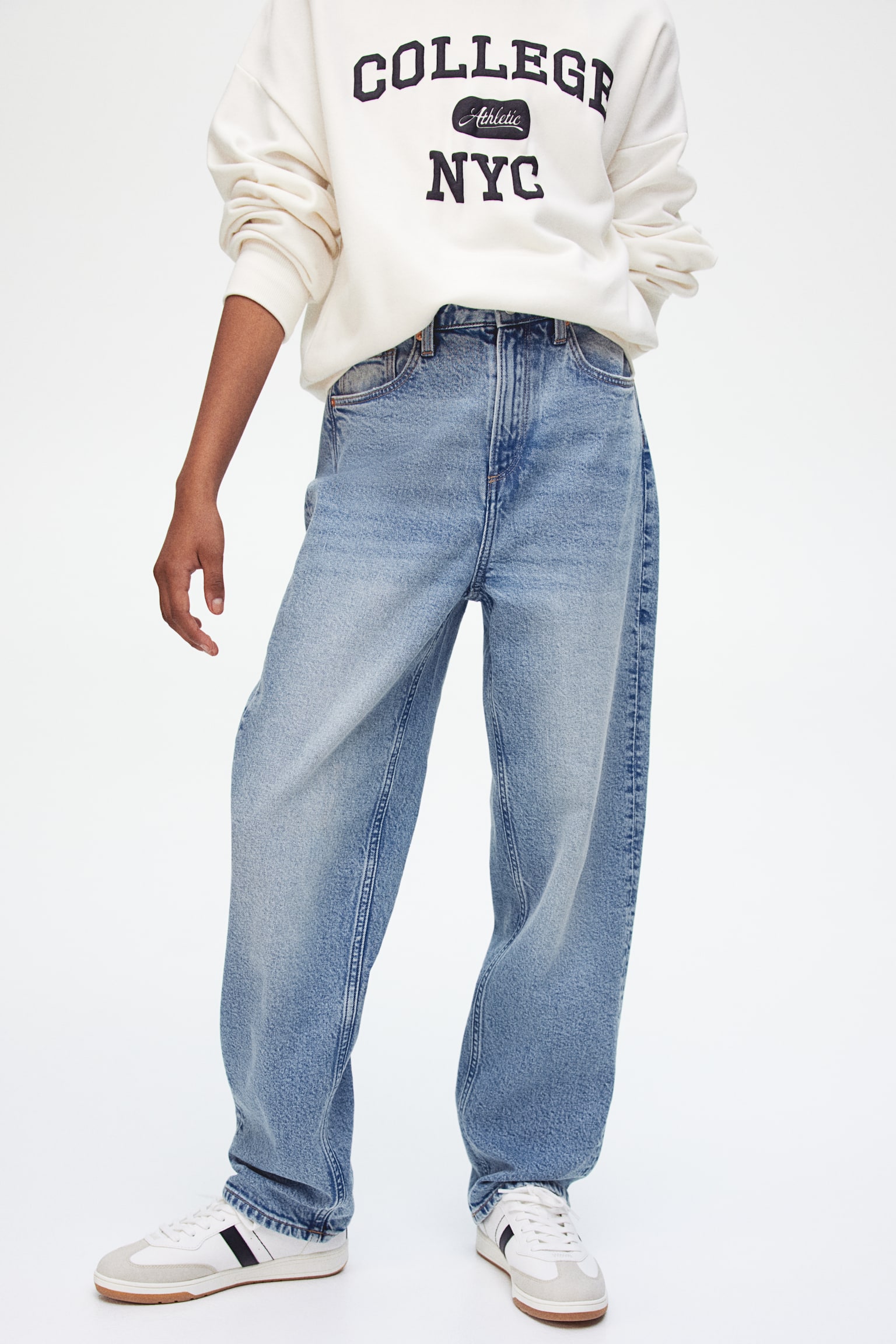 Relaxed Fit Jeans - Denim blue/Dark denim blue - 4