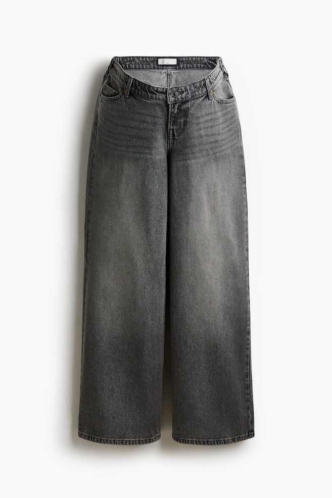 MAMA Wide Low Jeans - Denim grey/Denim blue/Khaki green/Dark denim blue - 1