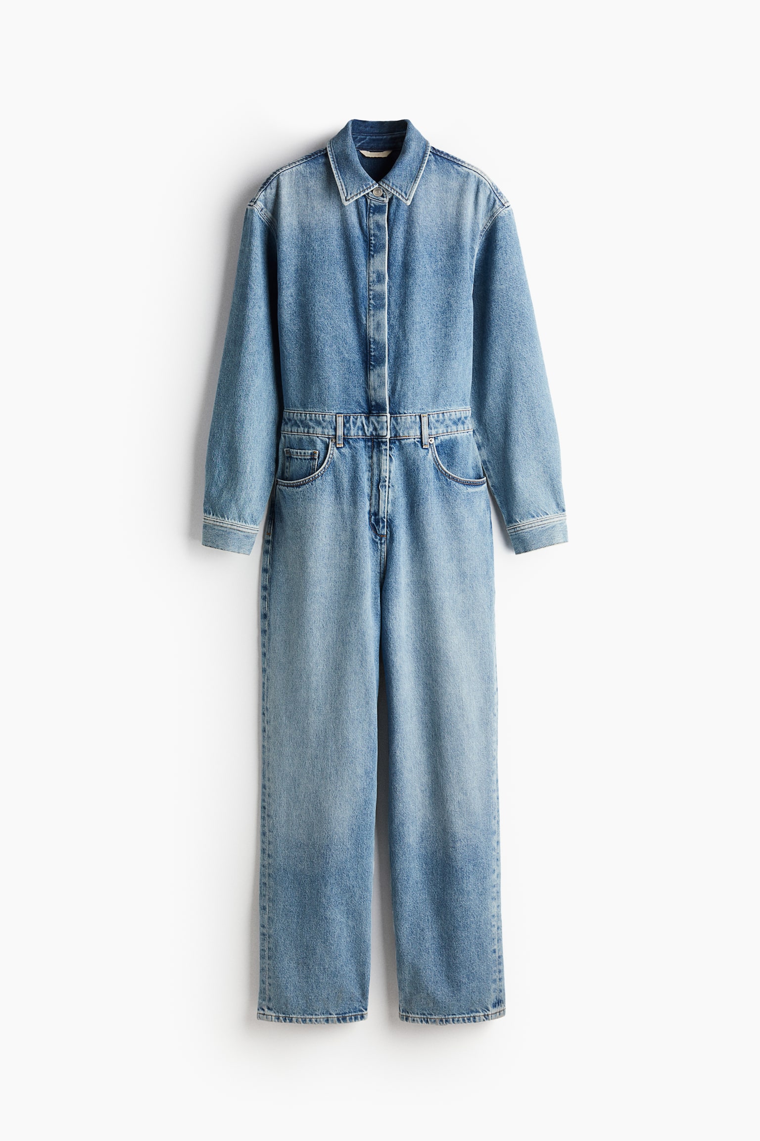 Denim boilersuit - Light denim blue - 1