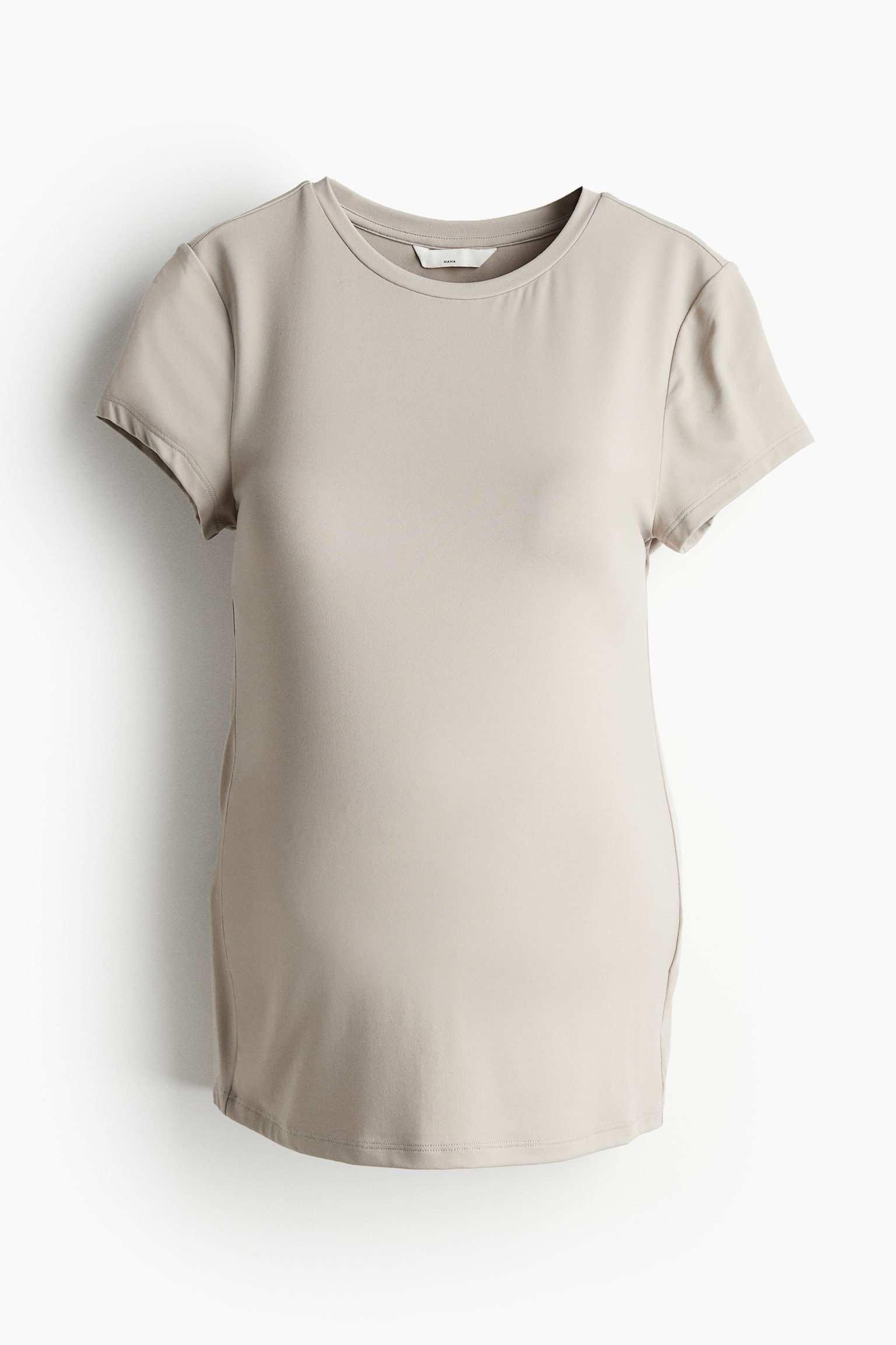 MAMA Microfibre T-shirt - Light beige/White/Black - 1