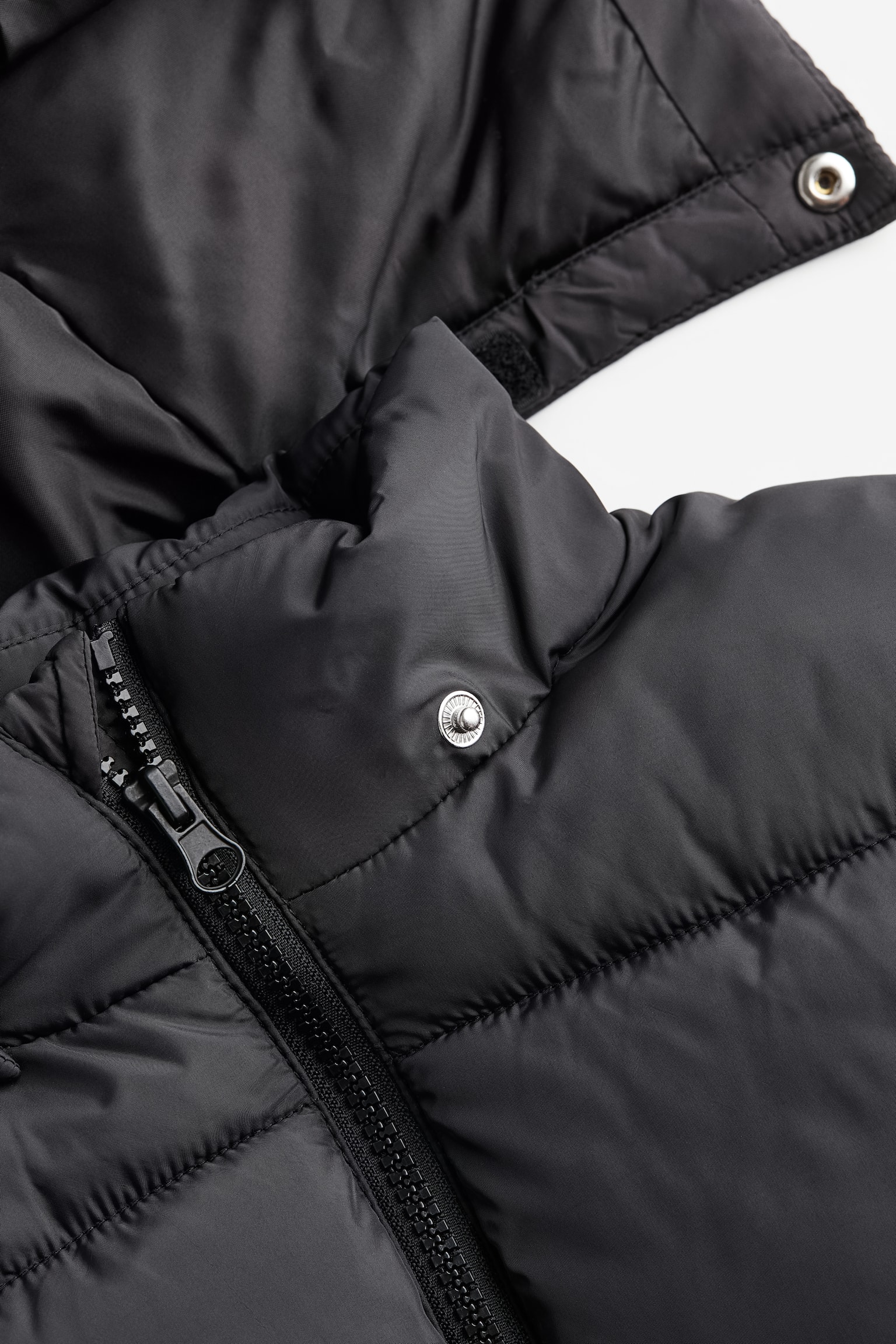 Water Repellent Puffer Jacket - Black/Navy blue/Dark sage green - 2