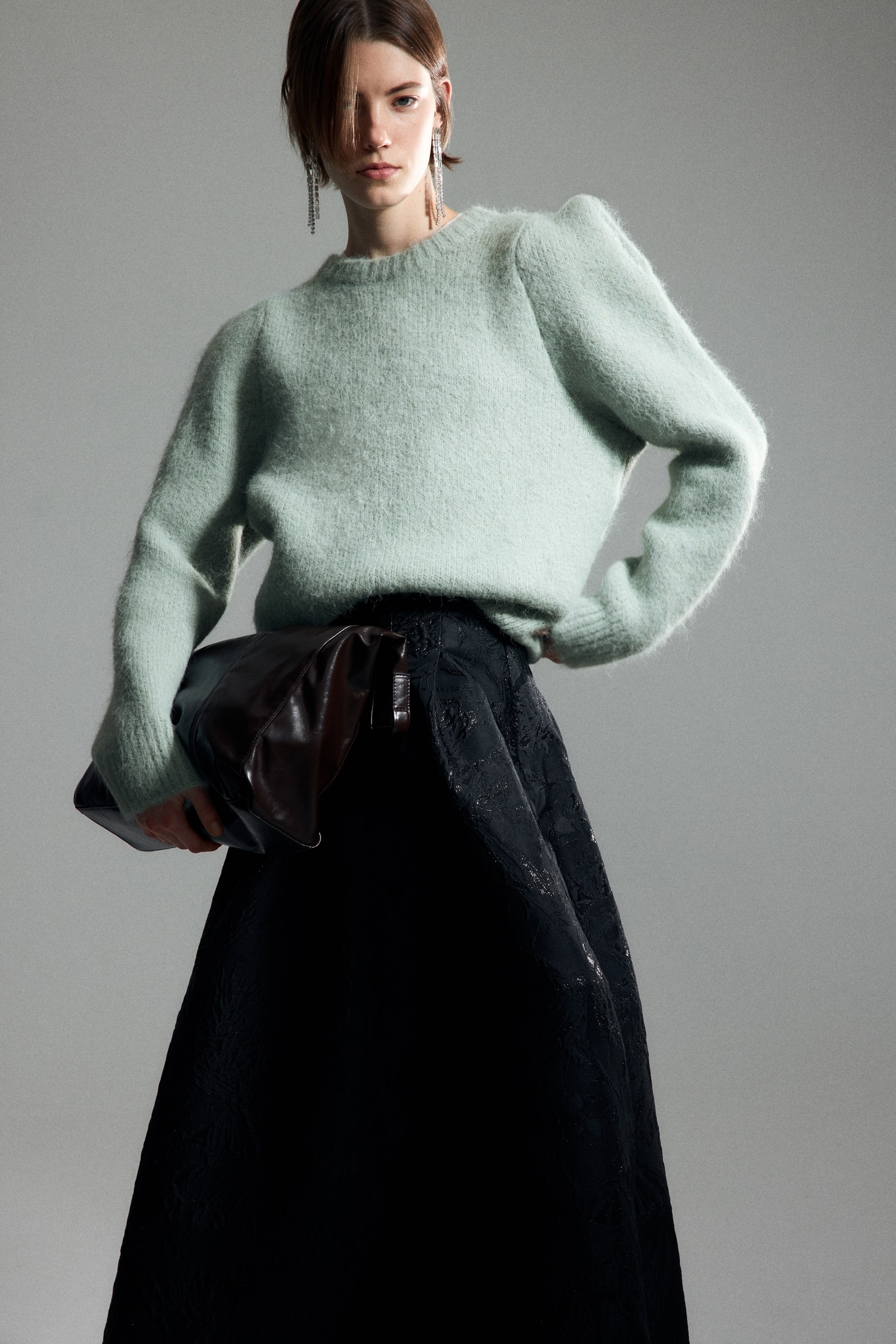 View larger image: Jacquard-knit jumper - Light green - Ladies | H&M 2